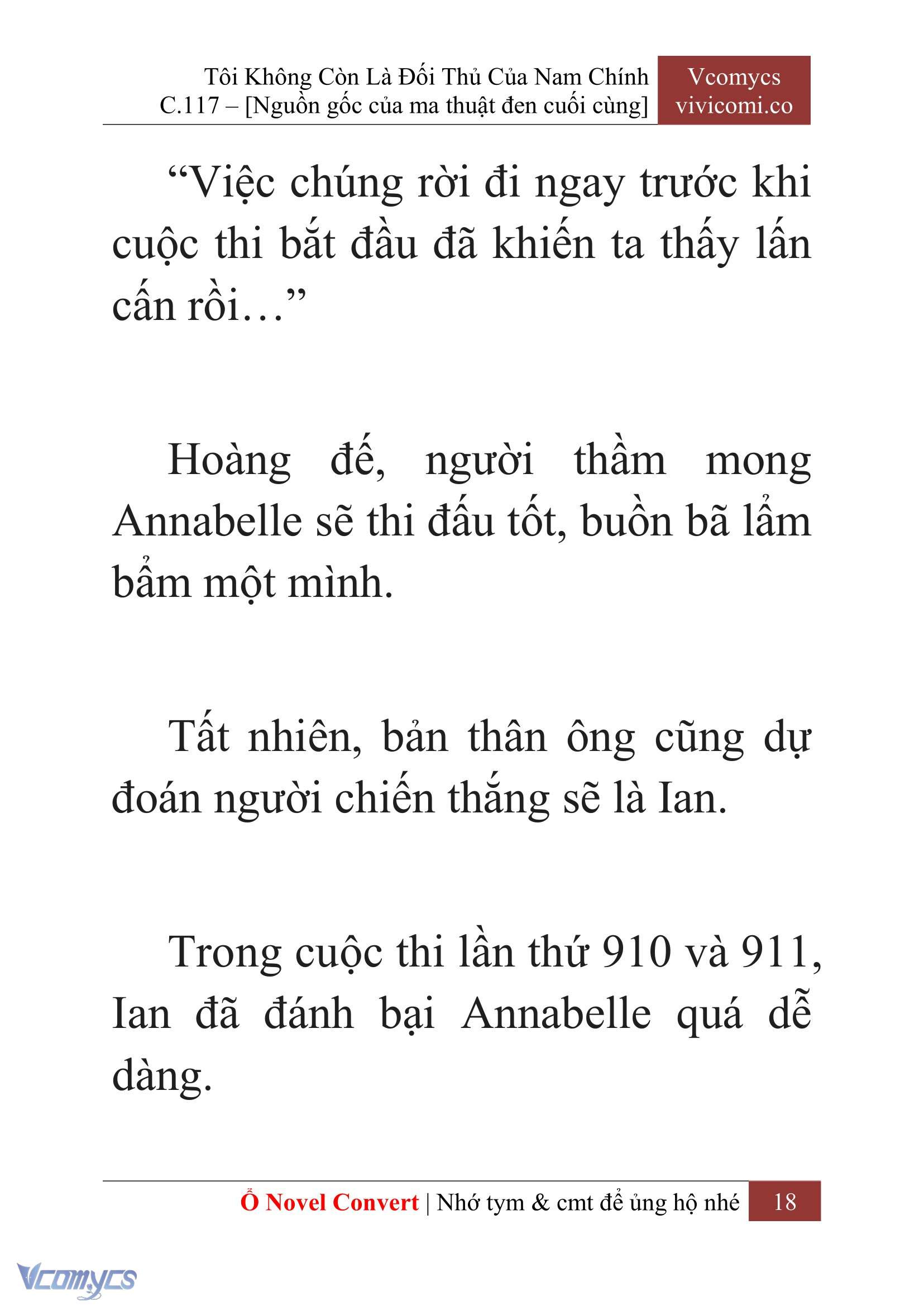 [Novel] Tôi Không Còn Là Đối Thủ Của Nam Chính Chap 117 - Trang 2