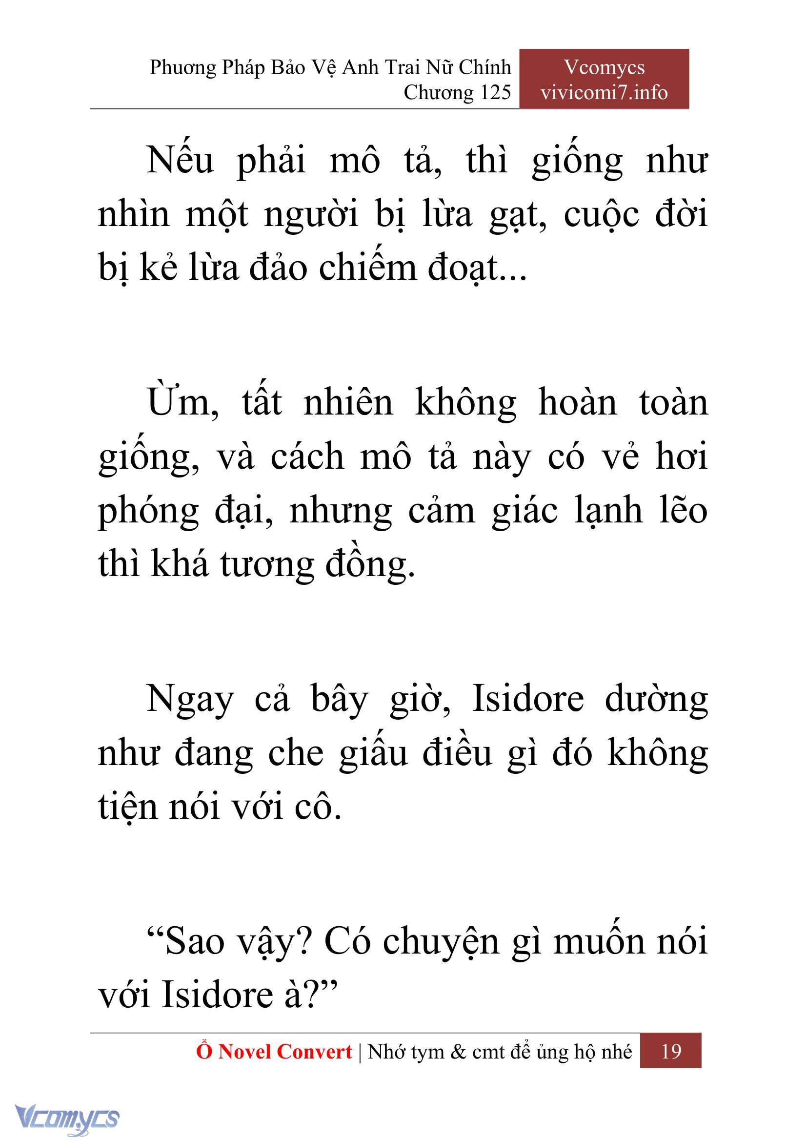 [Novel] Phương Pháp Bảo Vệ Anh Trai Nữ Chính Chap 125 - Trang 2