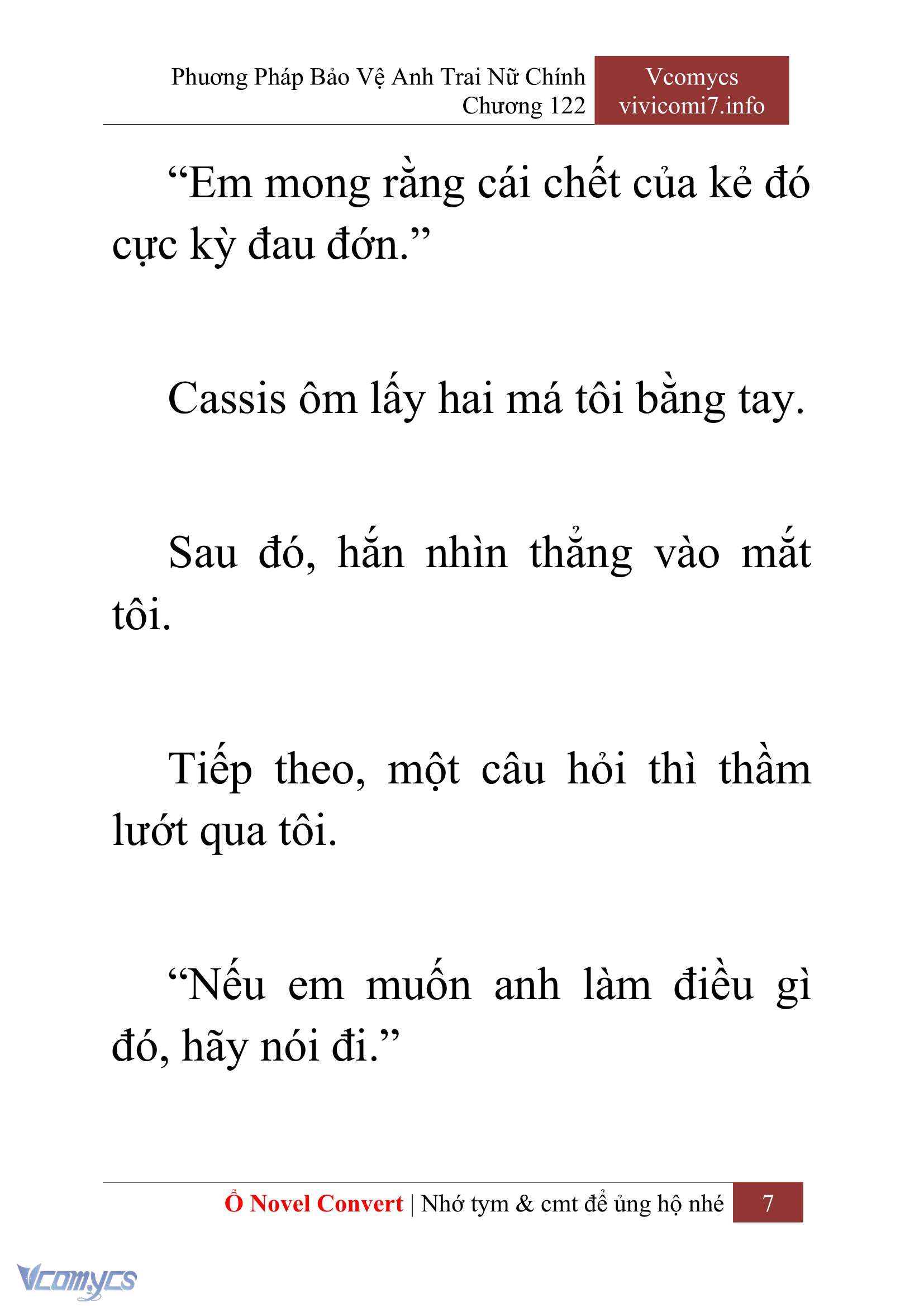 [Novel] Phương Pháp Bảo Vệ Anh Trai Nữ Chính Chap 122 - Trang 2