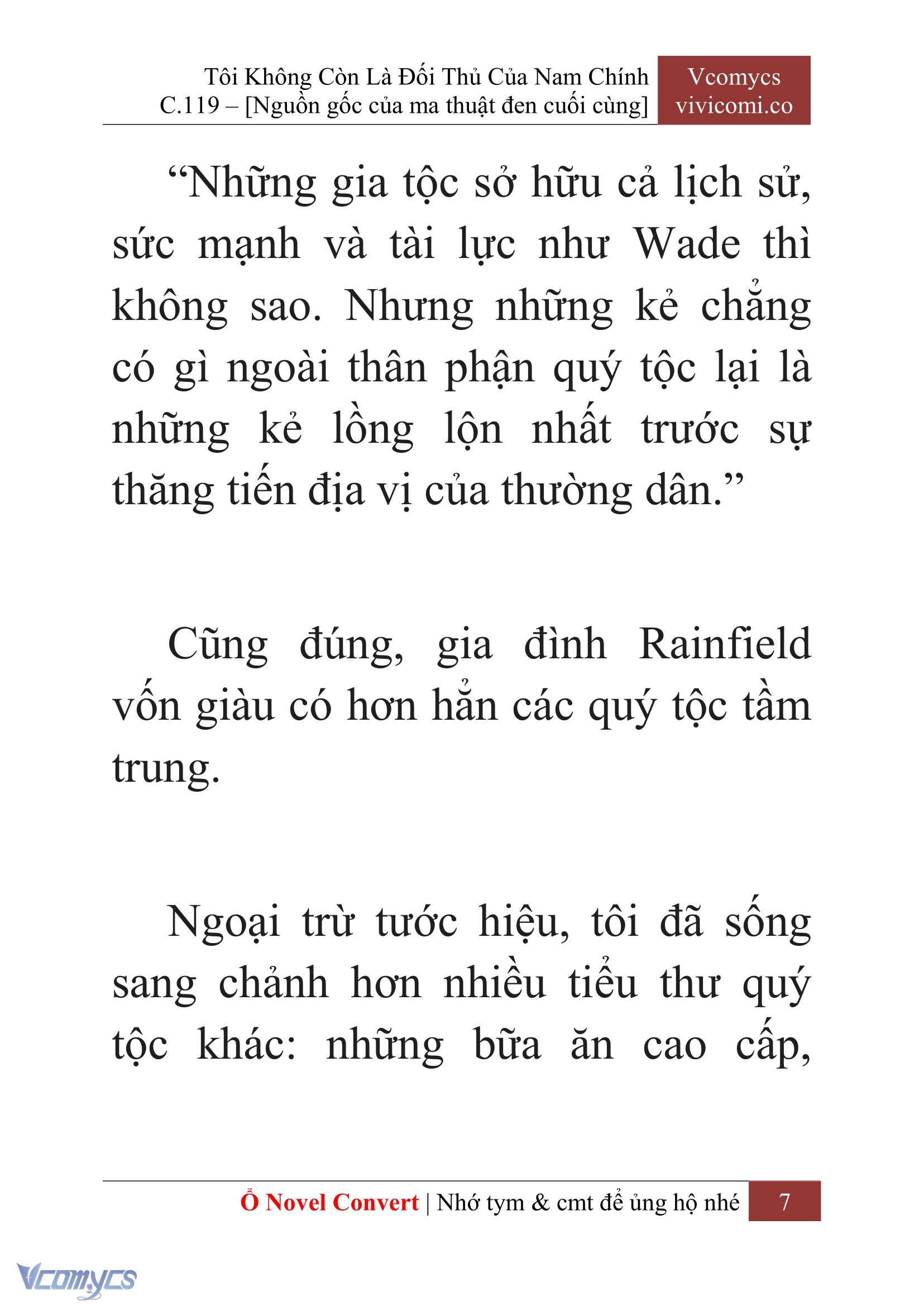 [Novel] Tôi Không Còn Là Đối Thủ Của Nam Chính Chap 119 - Trang 2