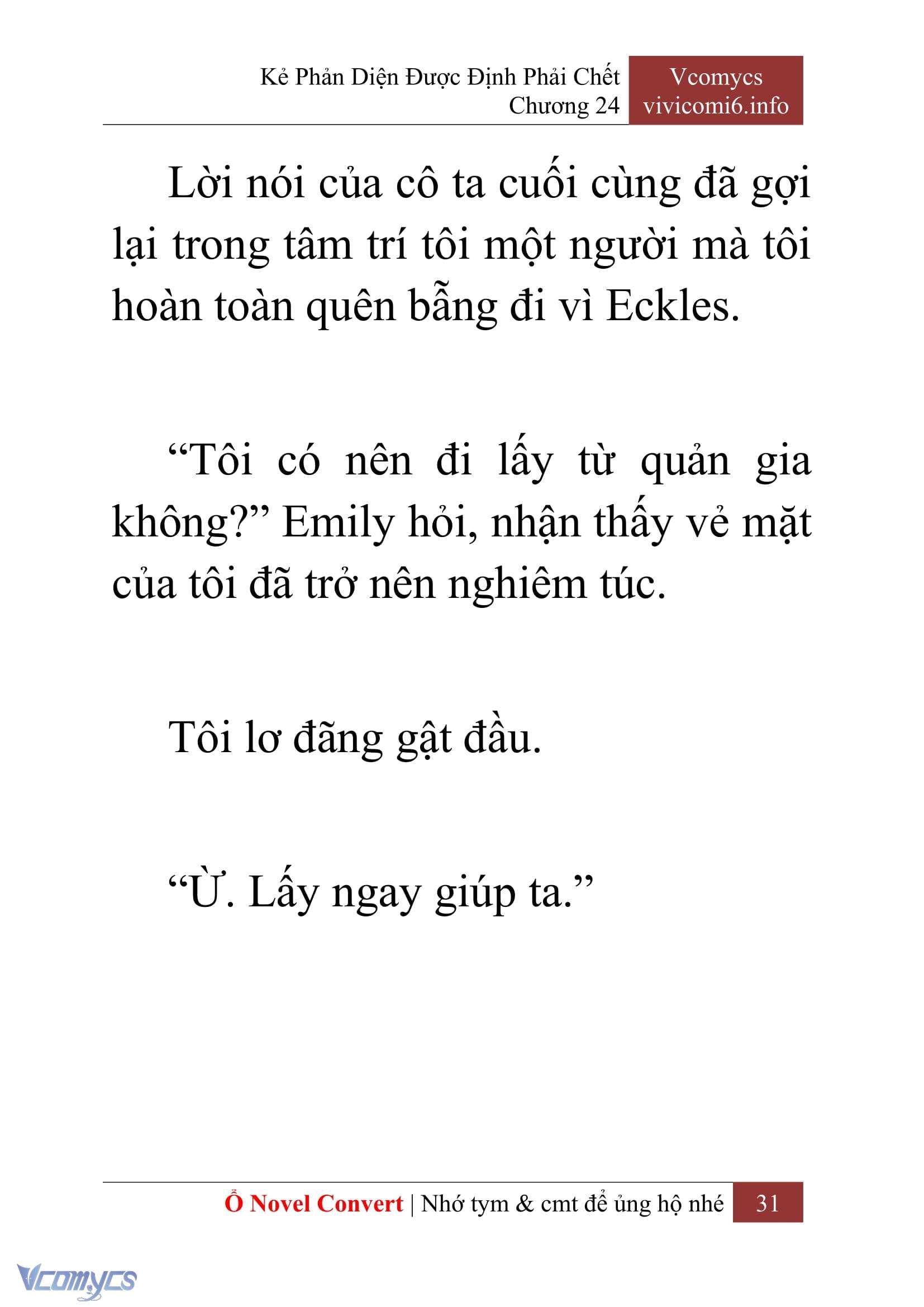 [Novel] Kẻ Phản Diện Được Định Phải Chết Chap 24 - Trang 2