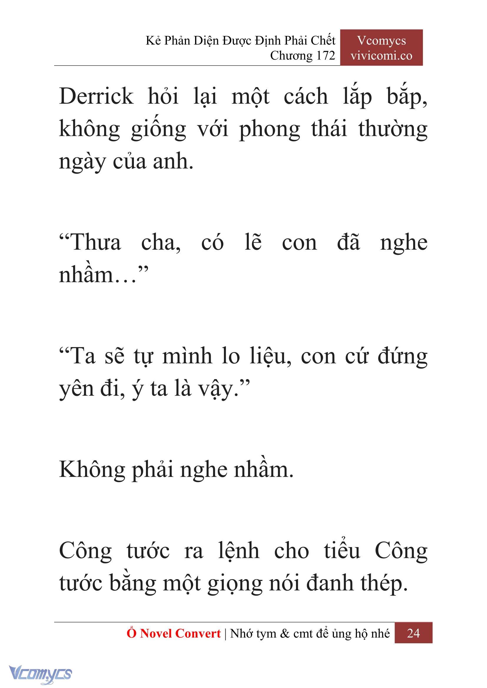 [Novel] Kẻ Phản Diện Được Định Phải Chết Chap 172 - Trang 2
