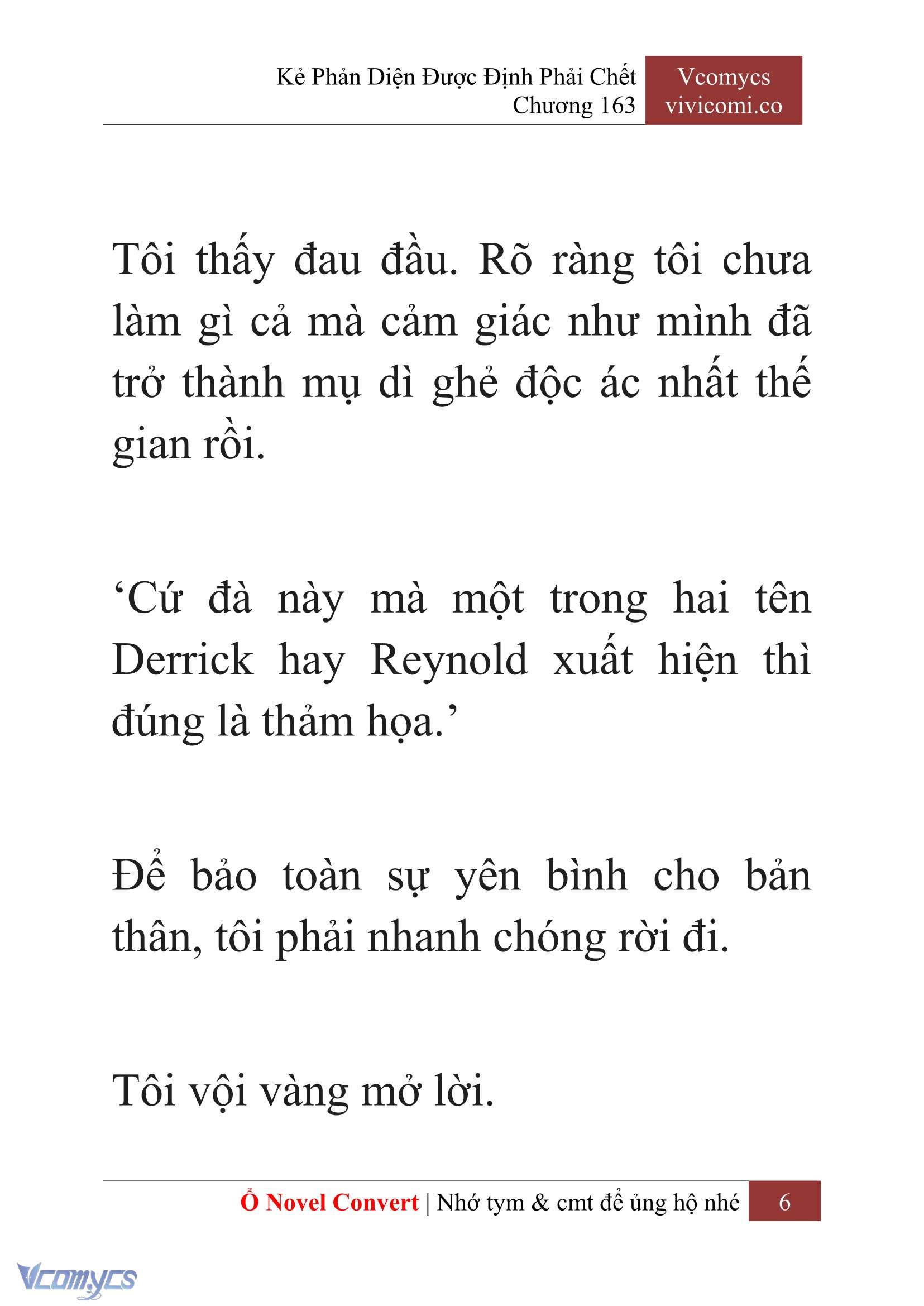 [Novel] Kẻ Phản Diện Được Định Phải Chết Chap 163 - Trang 2