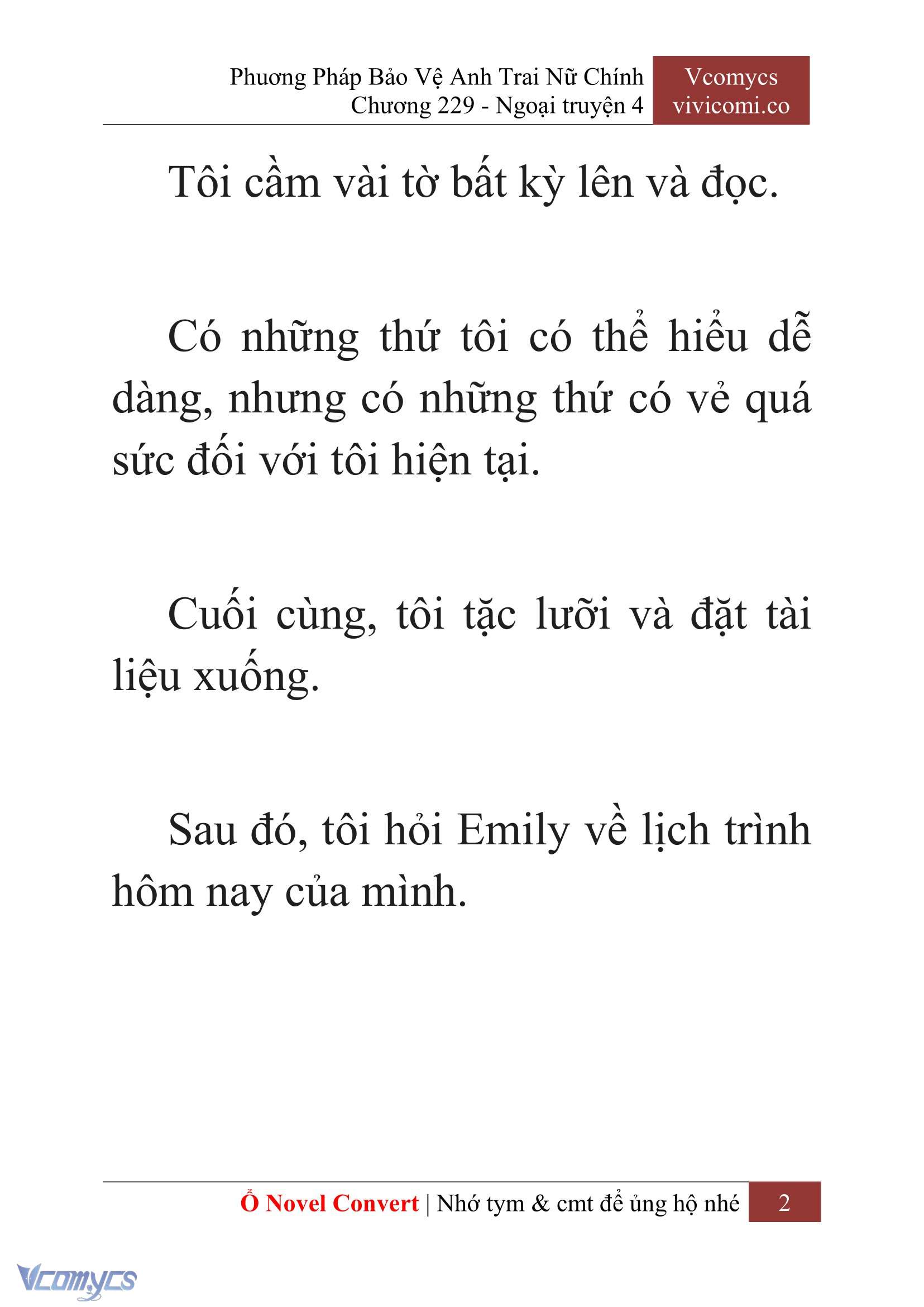 [Novel] Phương Pháp Bảo Vệ Anh Trai Nữ Chính Chap 229 - Trang 2