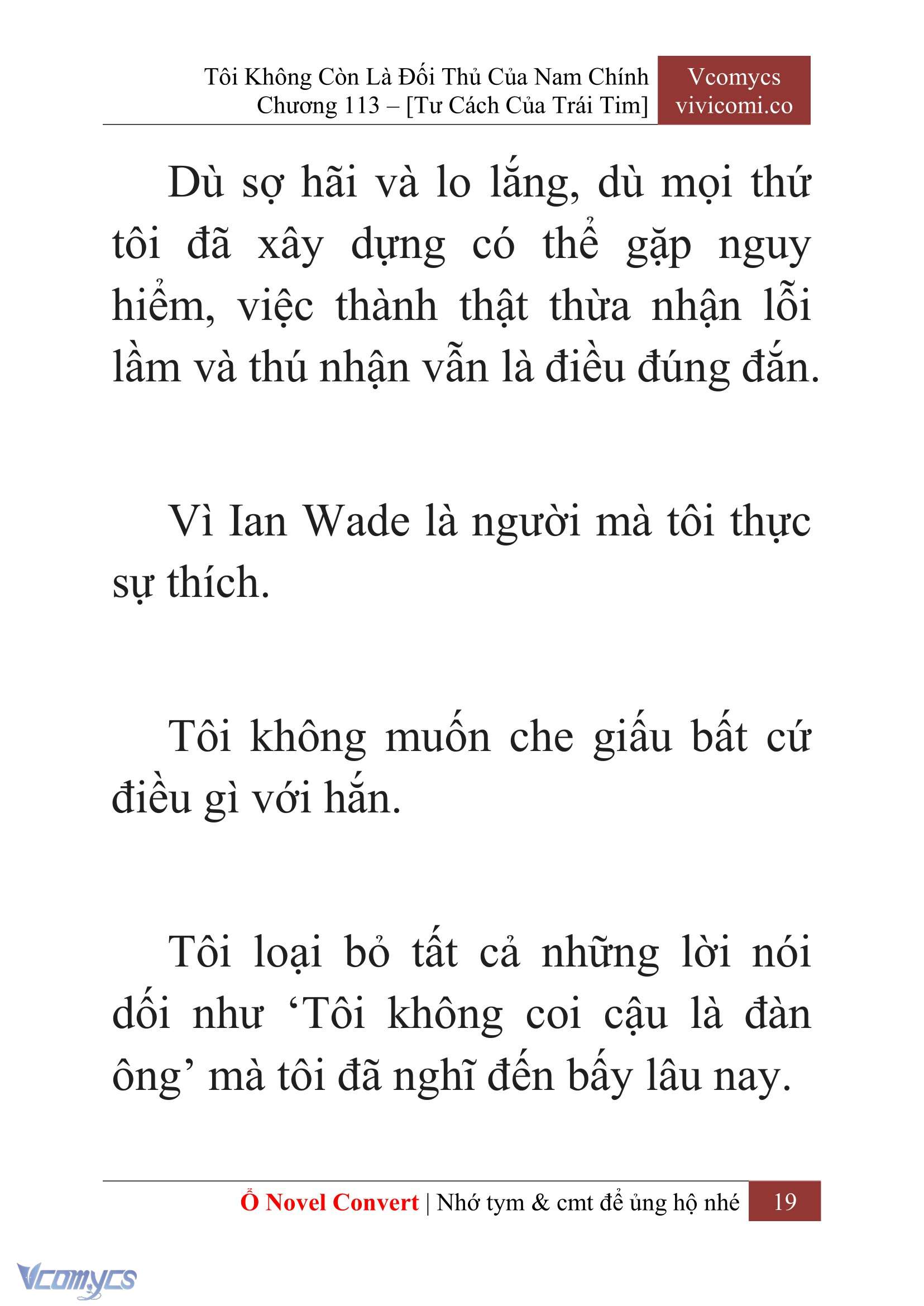 [Novel] Tôi Không Còn Là Đối Thủ Của Nam Chính Chap 113 - Trang 2