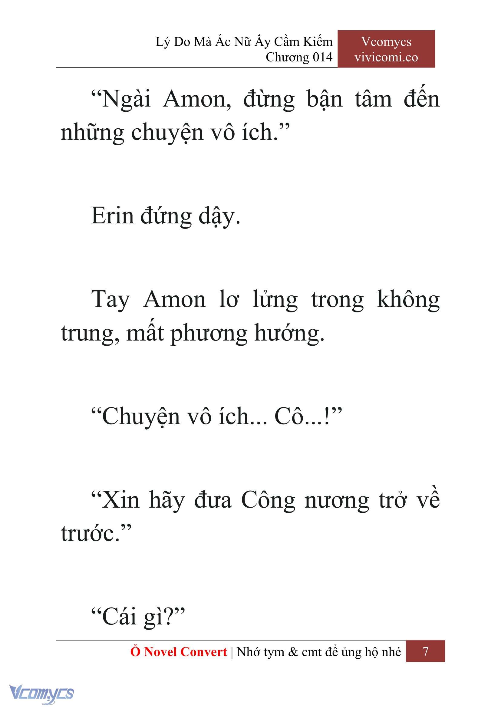 [Novel] Lý Do Mà Ác Nữ Ấy Cầm Kiếm Chap 14 - Next Chap 15