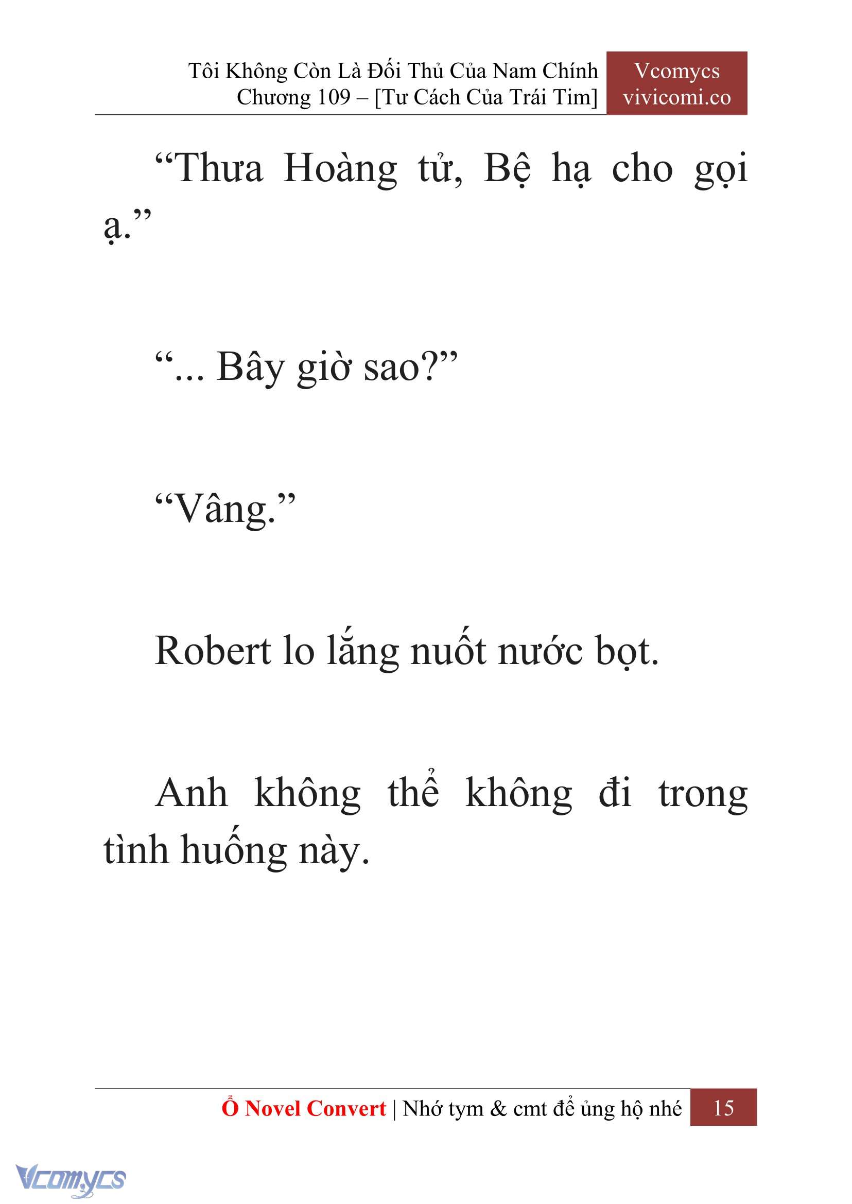 [Novel] Tôi Không Còn Là Đối Thủ Của Nam Chính Chap 109 - Trang 2