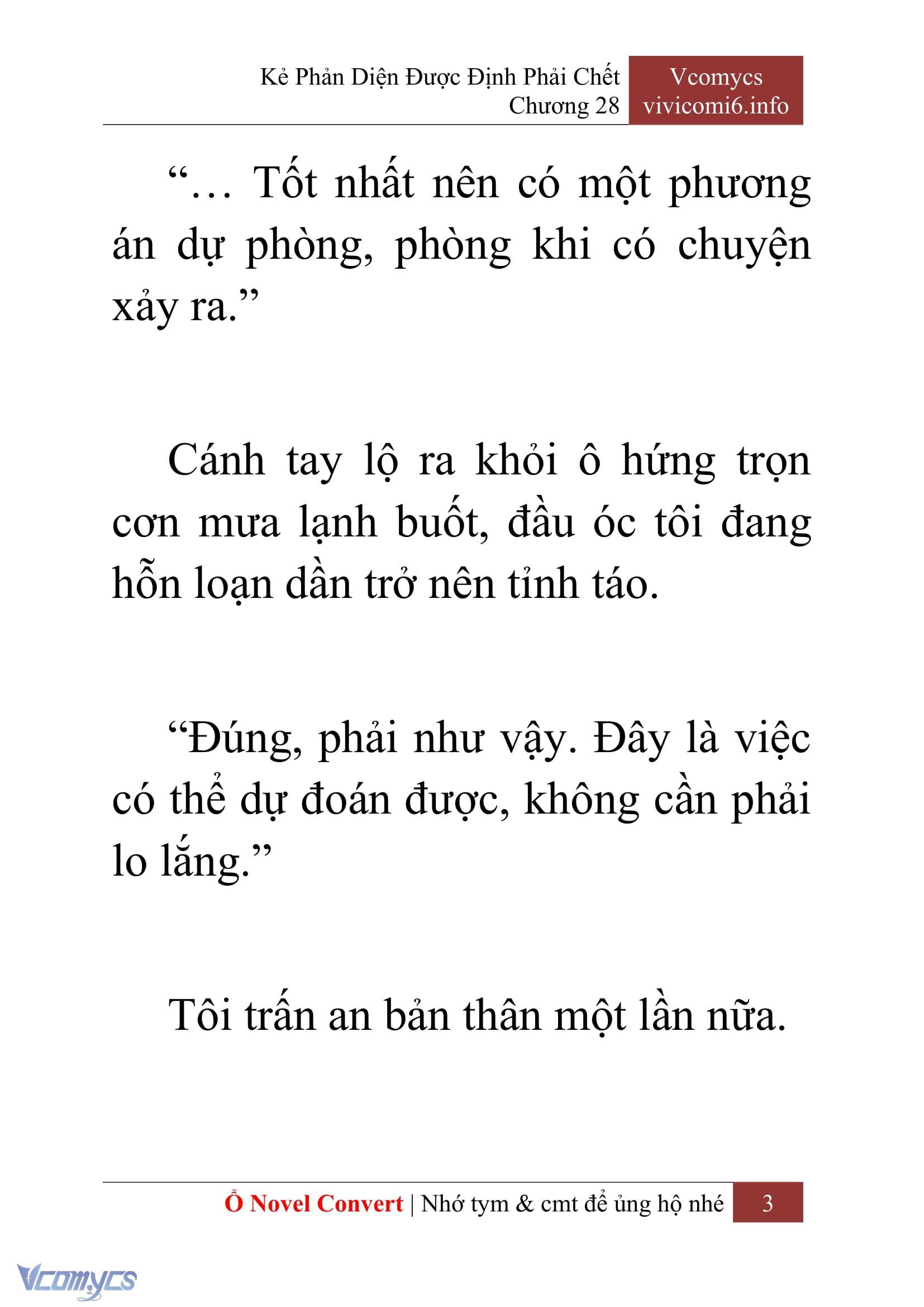 [Novel] Kẻ Phản Diện Được Định Phải Chết Chap 28 - Trang 2