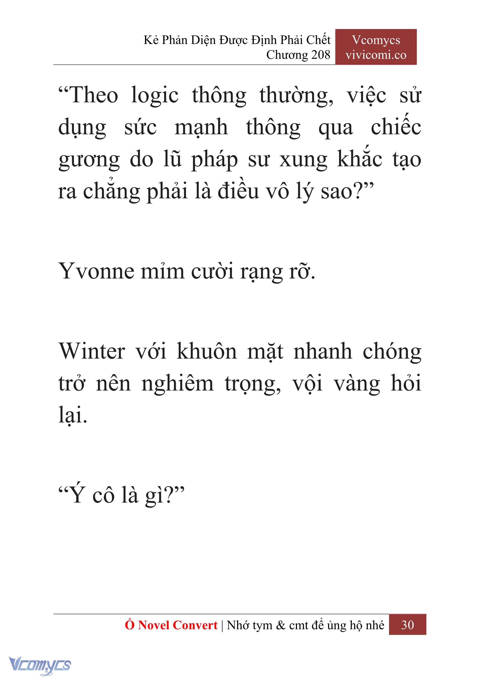 [Novel] Kẻ Phản Diện Được Định Phải Chết Chap 208 - Next Chap 209