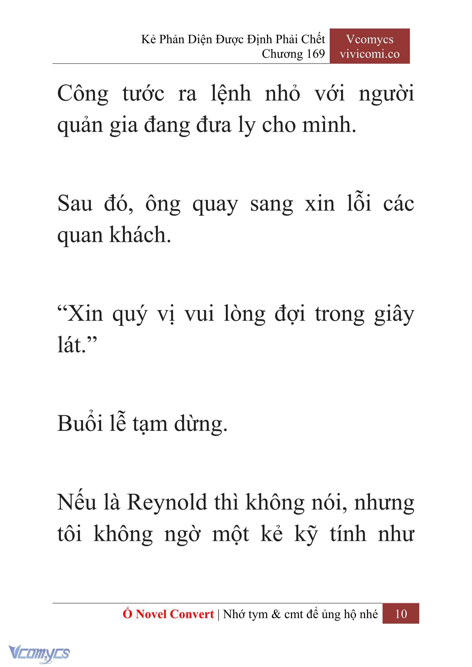[Novel] Kẻ Phản Diện Được Định Phải Chết Chap 169 - Trang 2