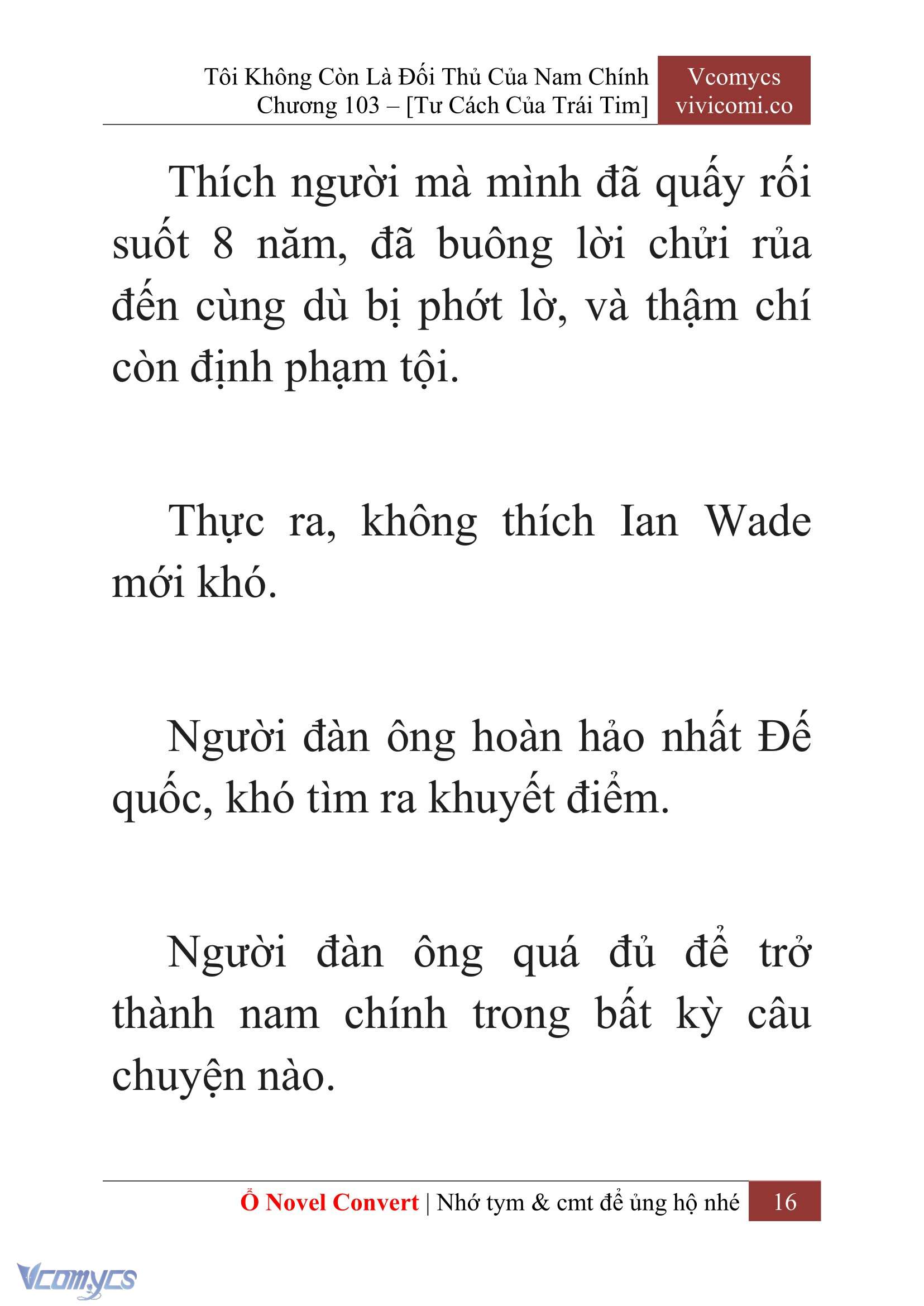 [Novel] Tôi Không Còn Là Đối Thủ Của Nam Chính Chap 103 - Trang 2
