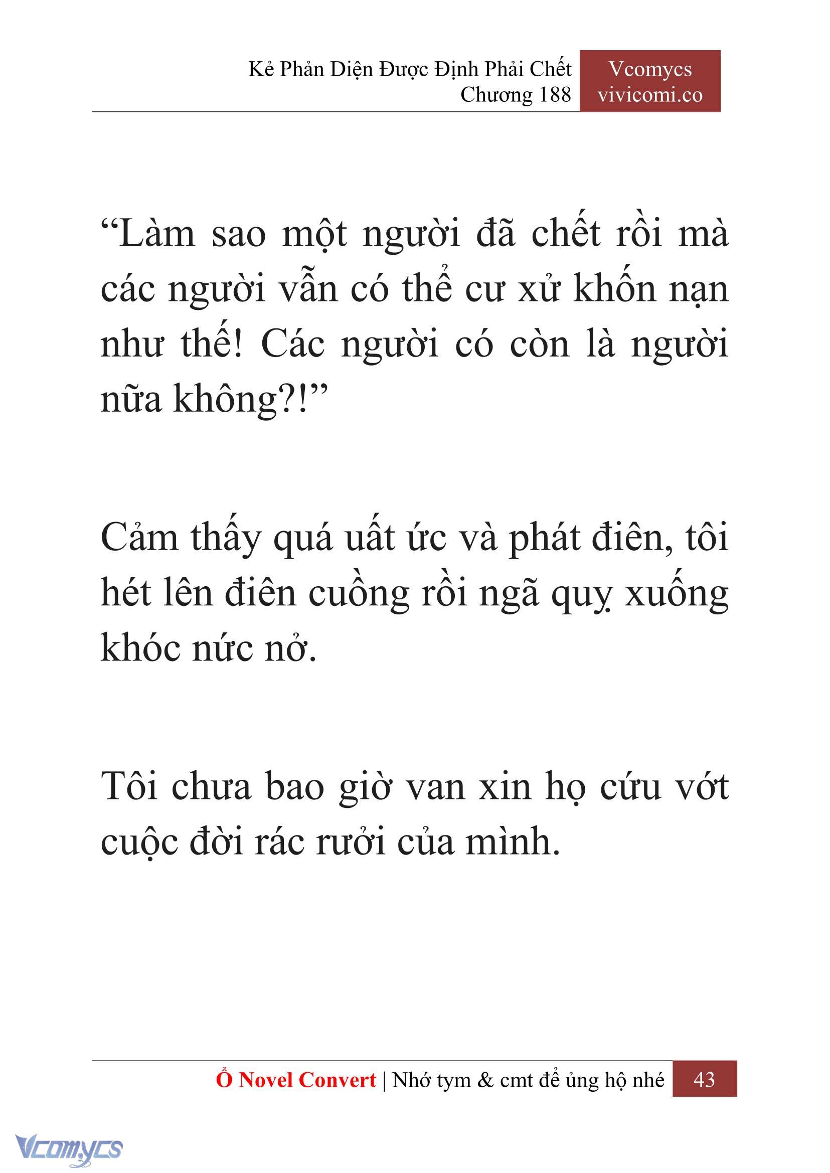 [Novel] Kẻ Phản Diện Được Định Phải Chết Chap 188 - Trang 2
