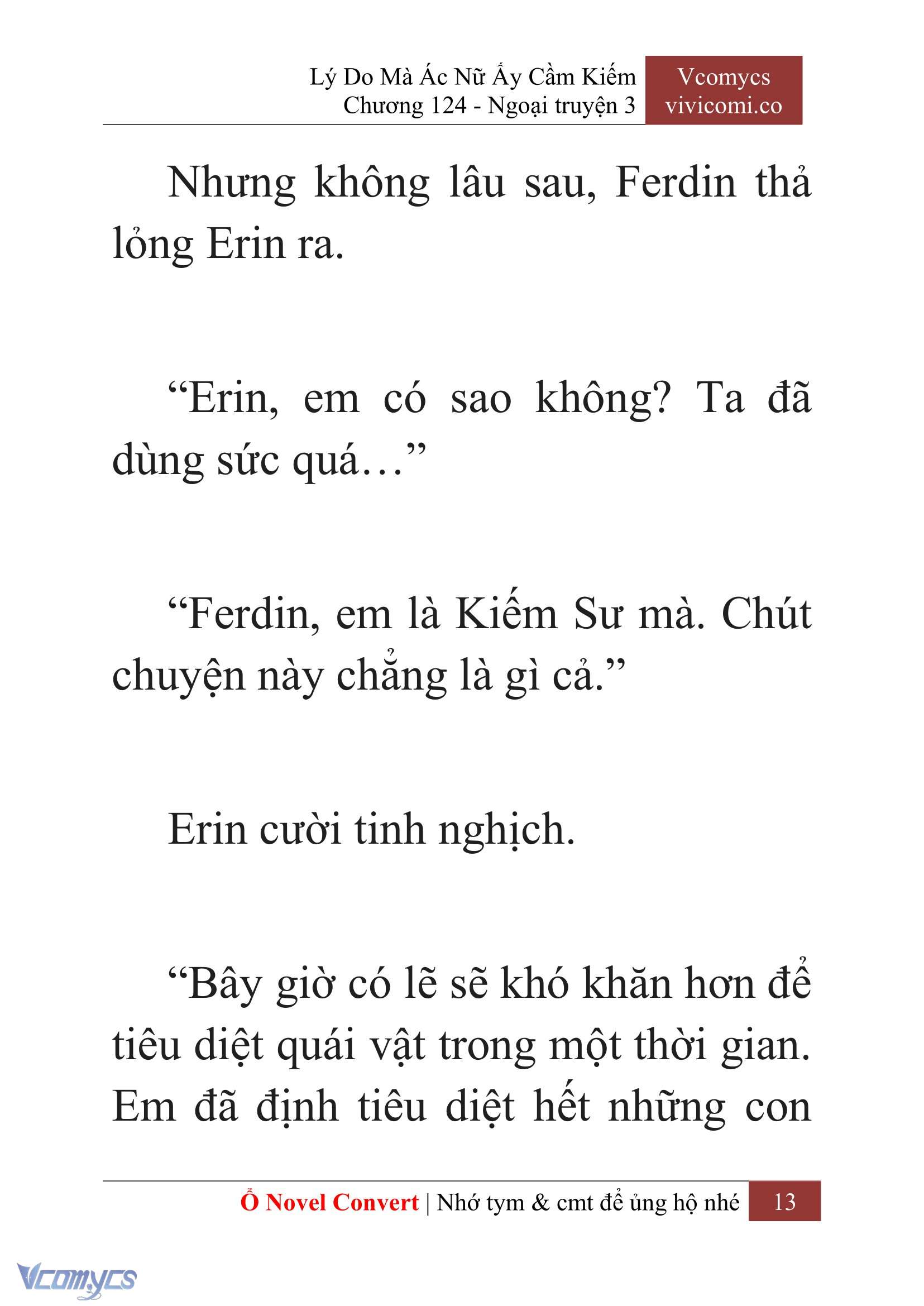 [Novel] Lý Do Mà Ác Nữ Ấy Cầm Kiếm Chap 124 - Trang 2