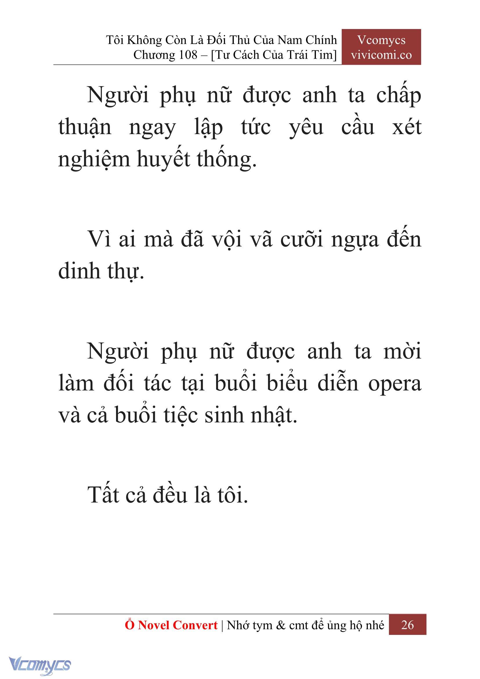 [Novel] Tôi Không Còn Là Đối Thủ Của Nam Chính Chap 108 - Trang 2