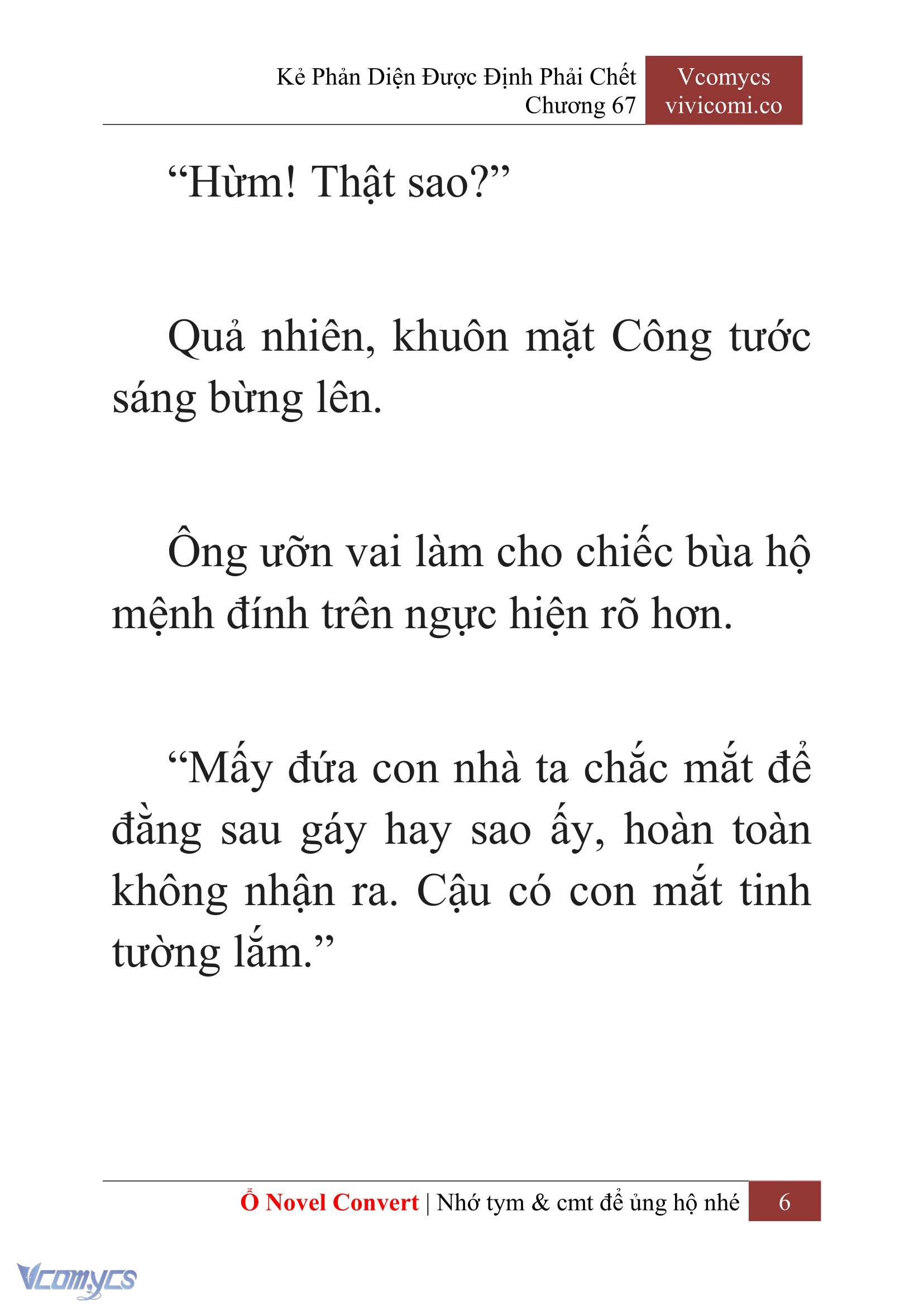 [Novel] Kẻ Phản Diện Được Định Phải Chết Chap 67 - Next Chap 68