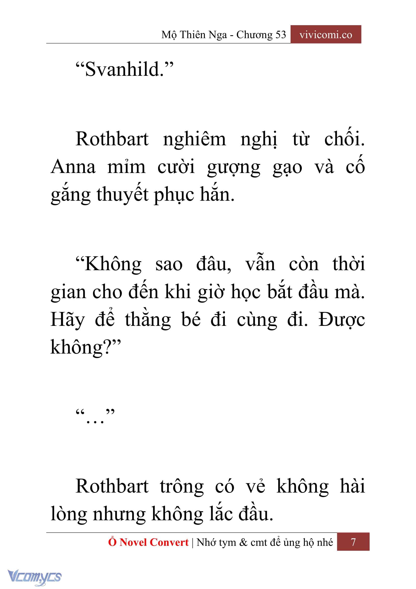 [Novel] Mộ Thiên Nga Chap 53 - Trang 2