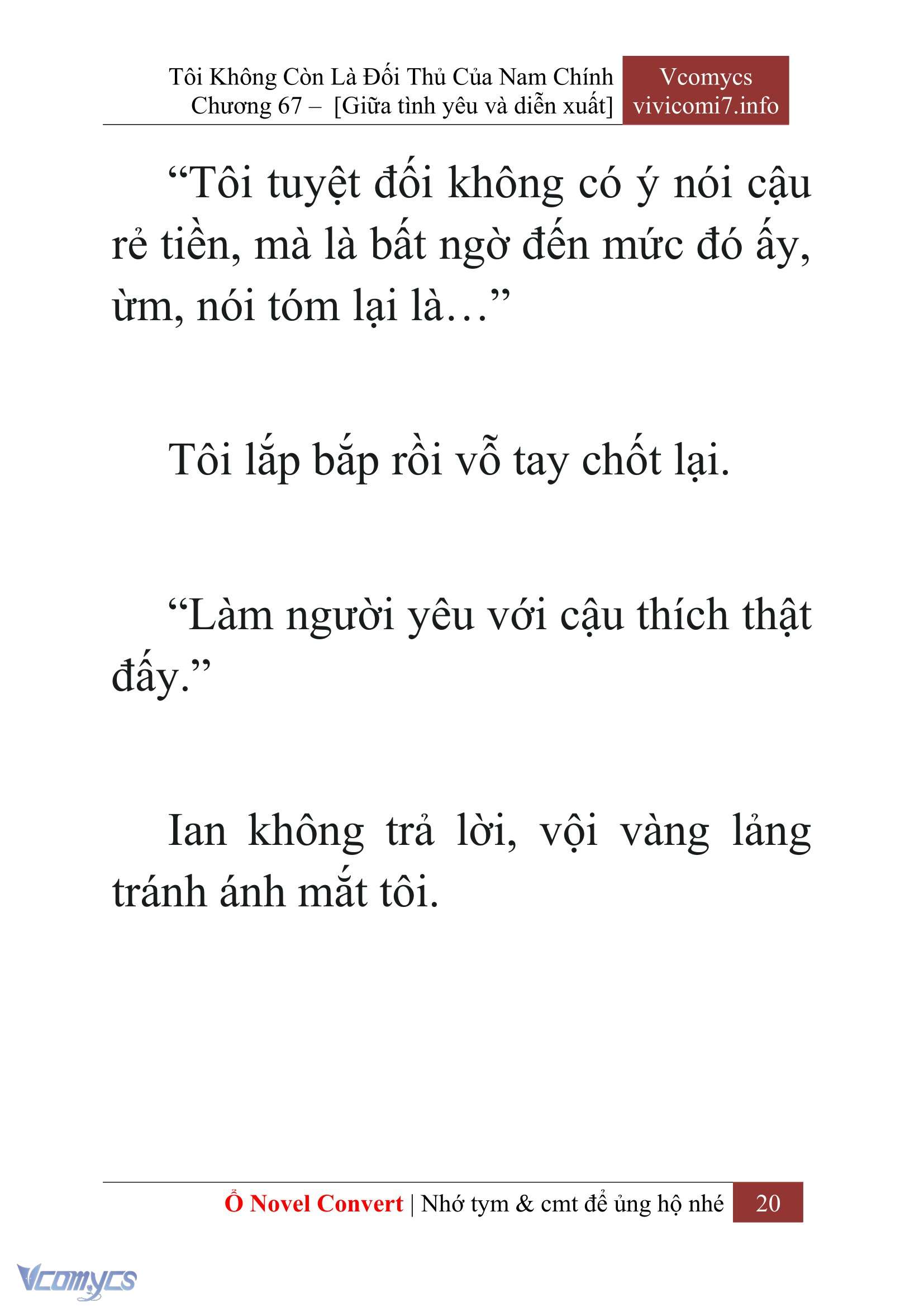 [Novel] Tôi Không Còn Là Đối Thủ Của Nam Chính Chap 67 - Trang 2