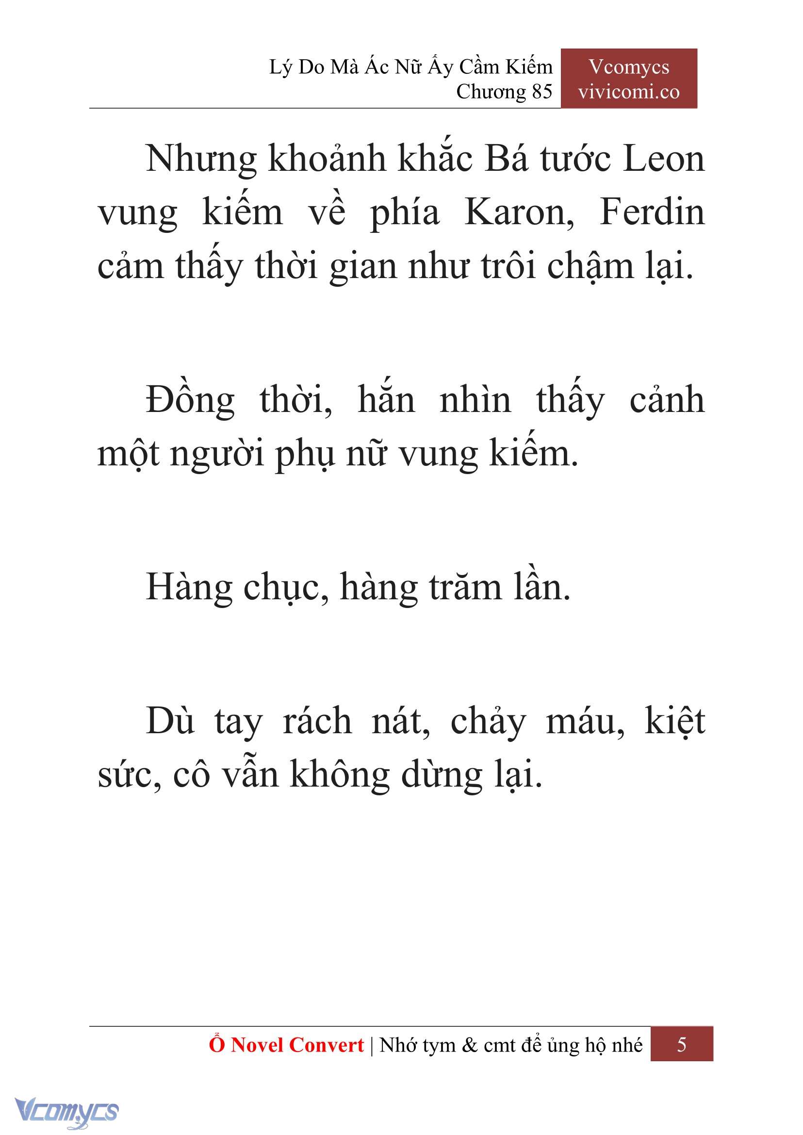 [Novel] Lý Do Mà Ác Nữ Ấy Cầm Kiếm Chap 85 - Next Chap 86