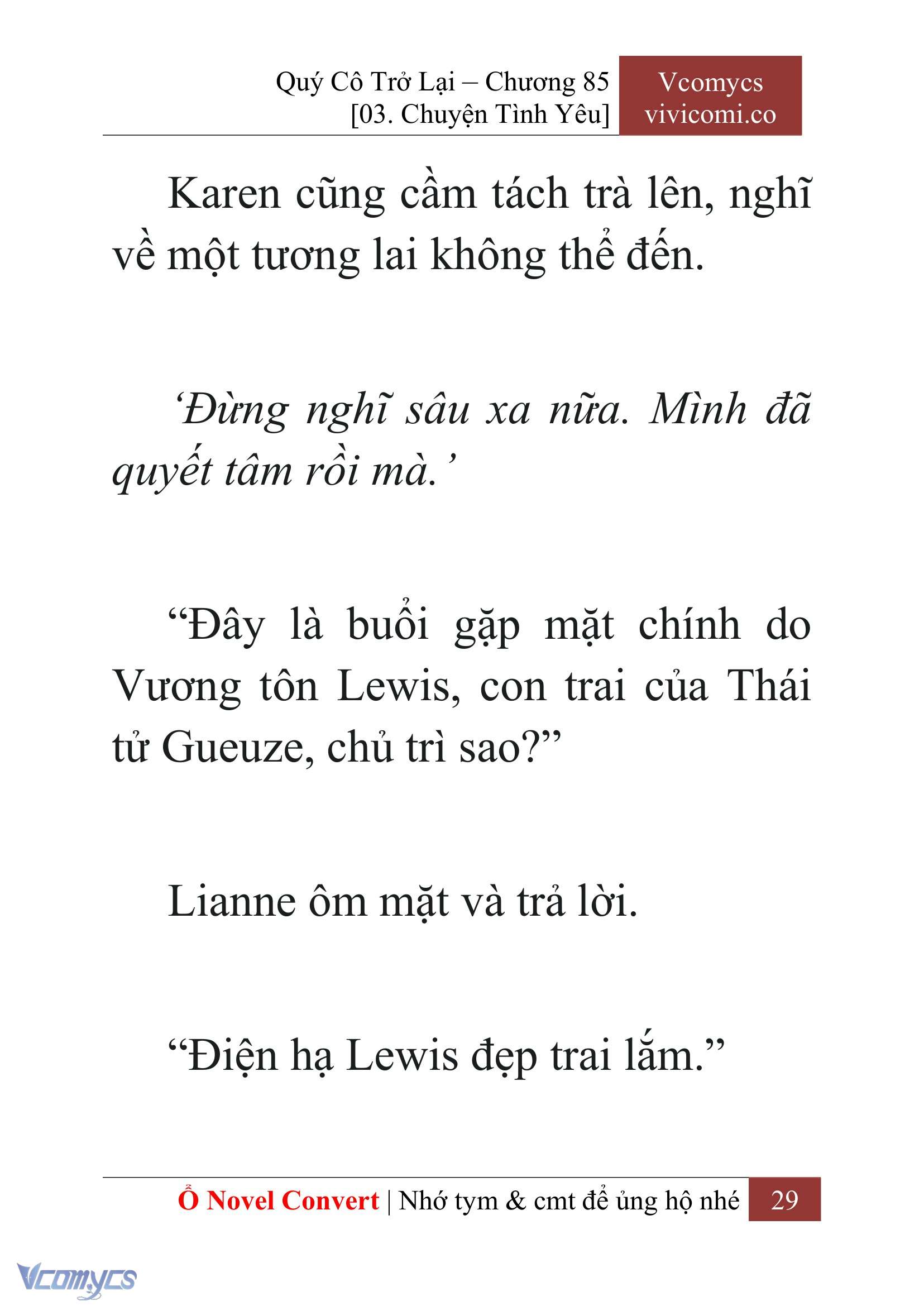 [Novel] Quý Cô Trở Lại Chap 85 - Trang 2