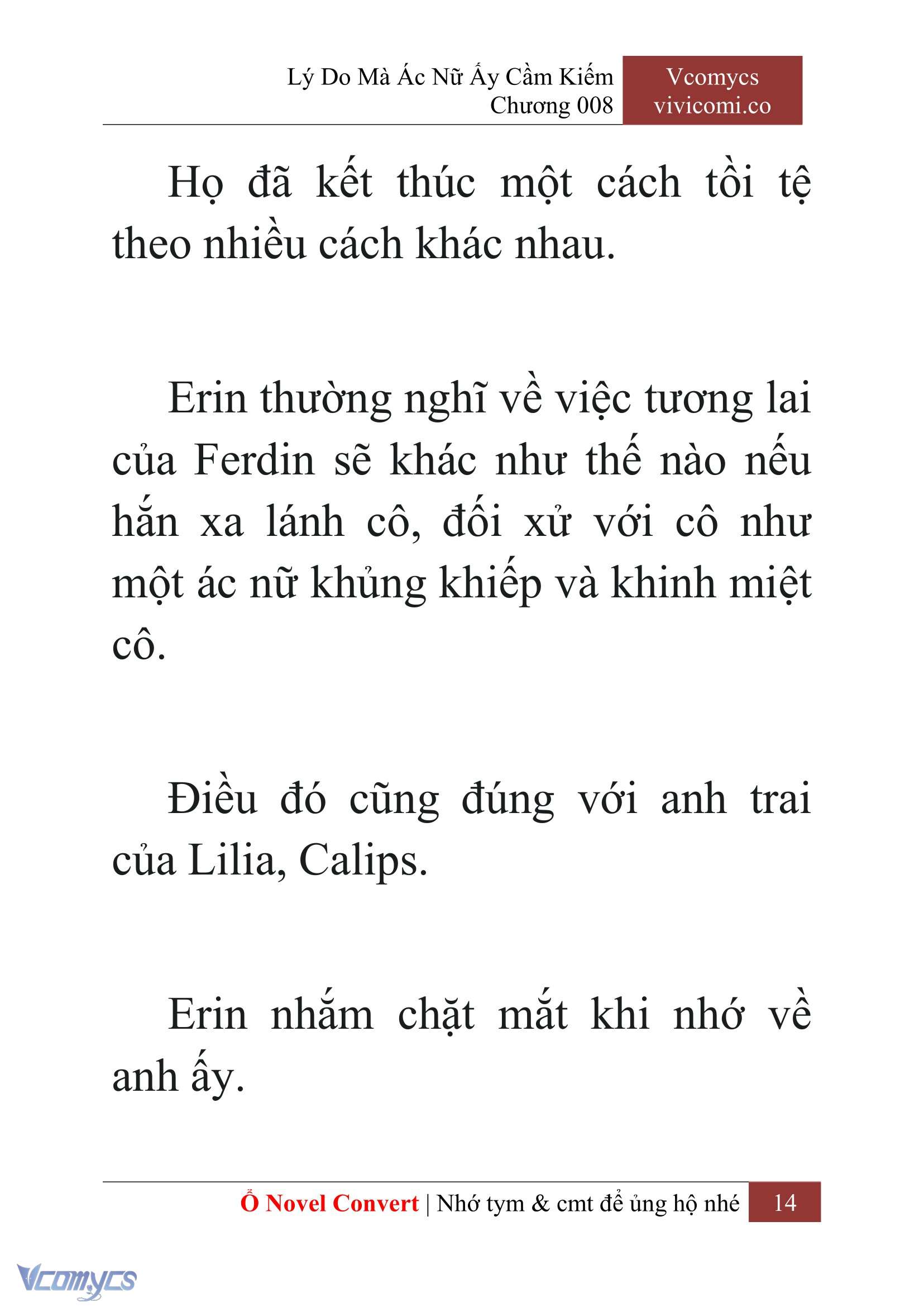 [Novel] Lý Do Mà Ác Nữ Ấy Cầm Kiếm Chap 8 - Next Chap 9