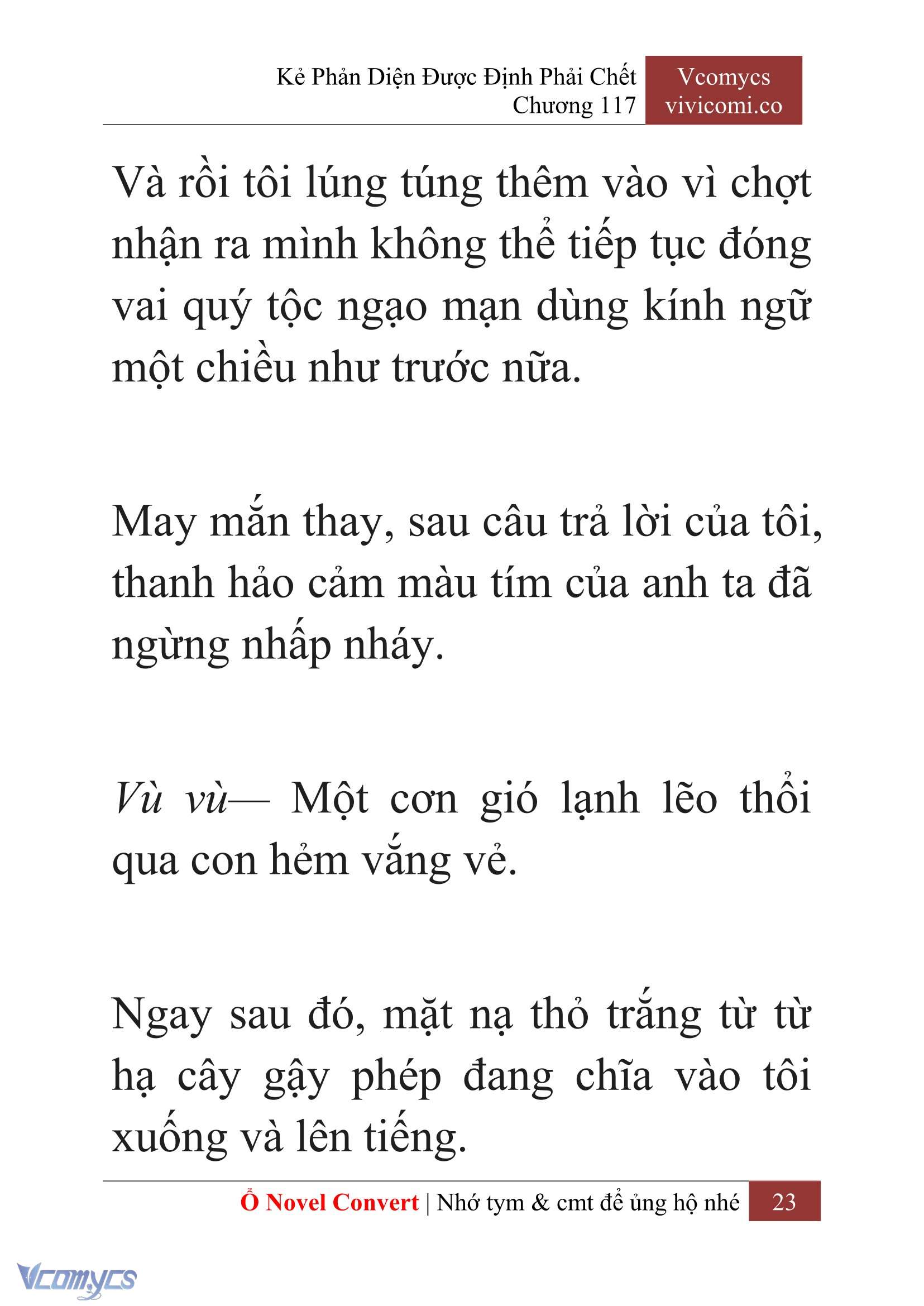 [Novel] Kẻ Phản Diện Được Định Phải Chết Chap 117 - Trang 2