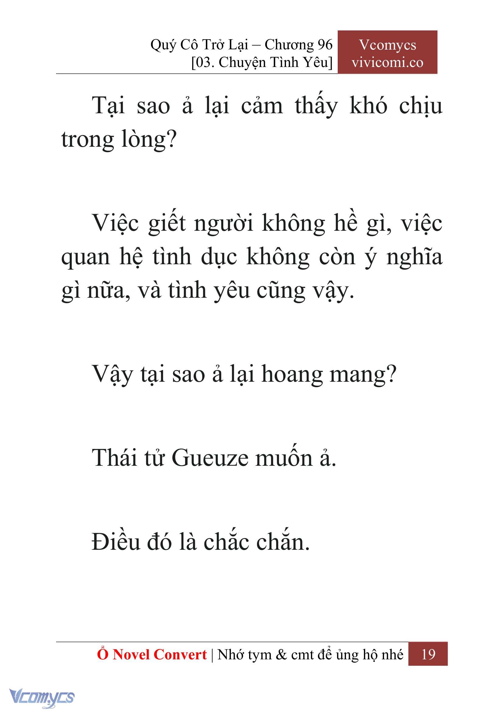 [Novel] Quý Cô Trở Lại Chap 96 - Trang 2