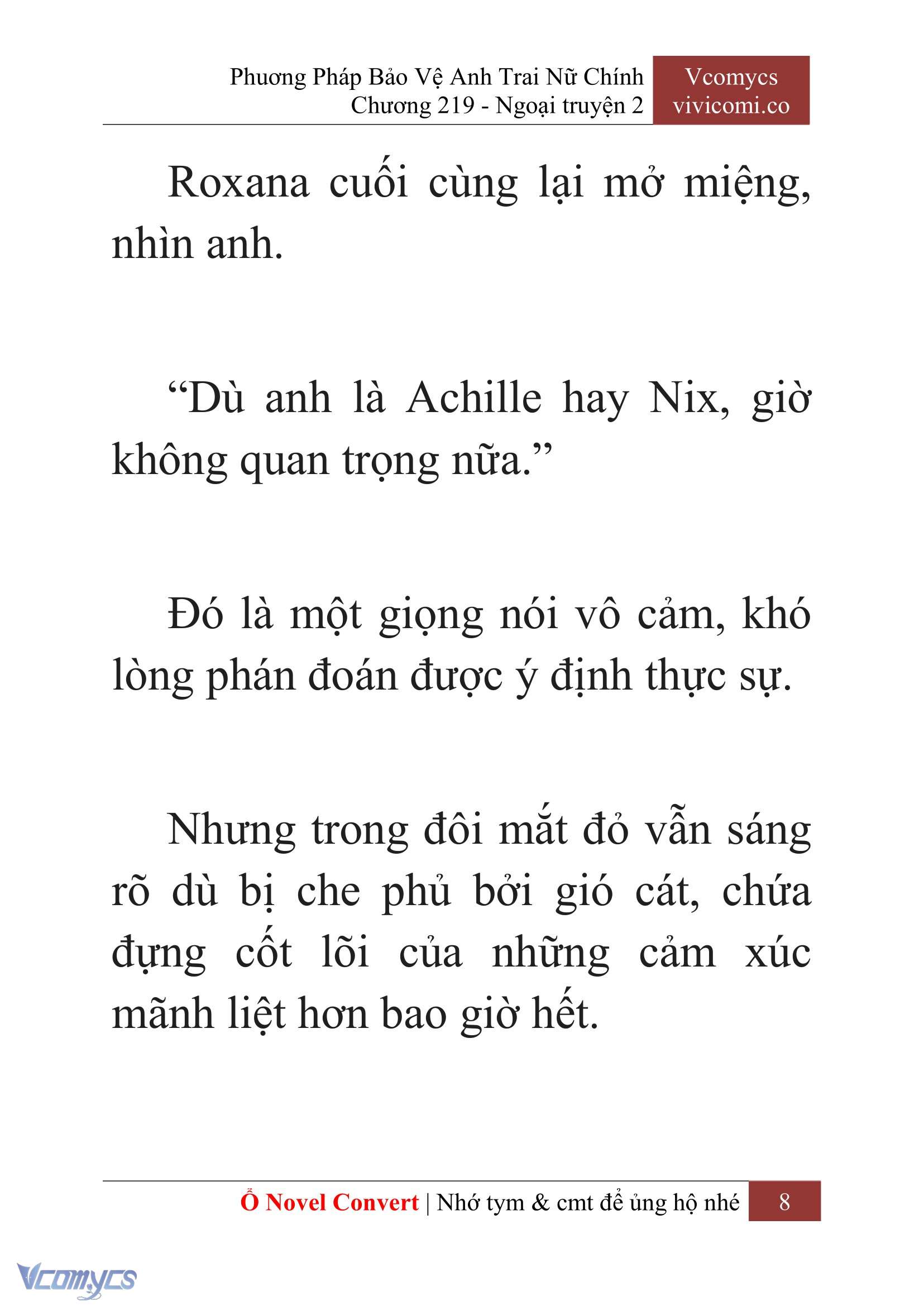 [Novel] Phương Pháp Bảo Vệ Anh Trai Nữ Chính Chap 219 - Trang 2
