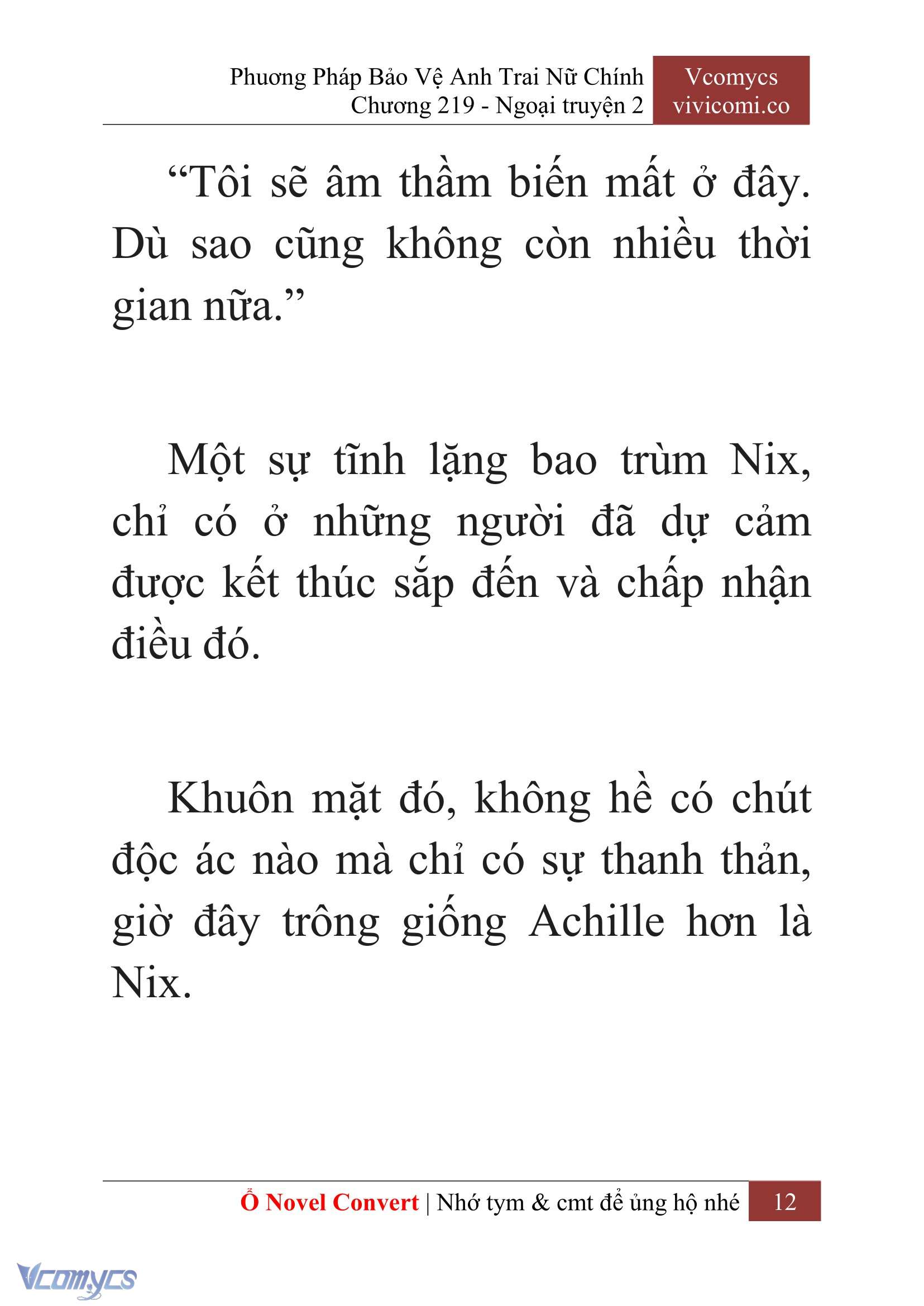 [Novel] Phương Pháp Bảo Vệ Anh Trai Nữ Chính Chap 219 - Trang 2