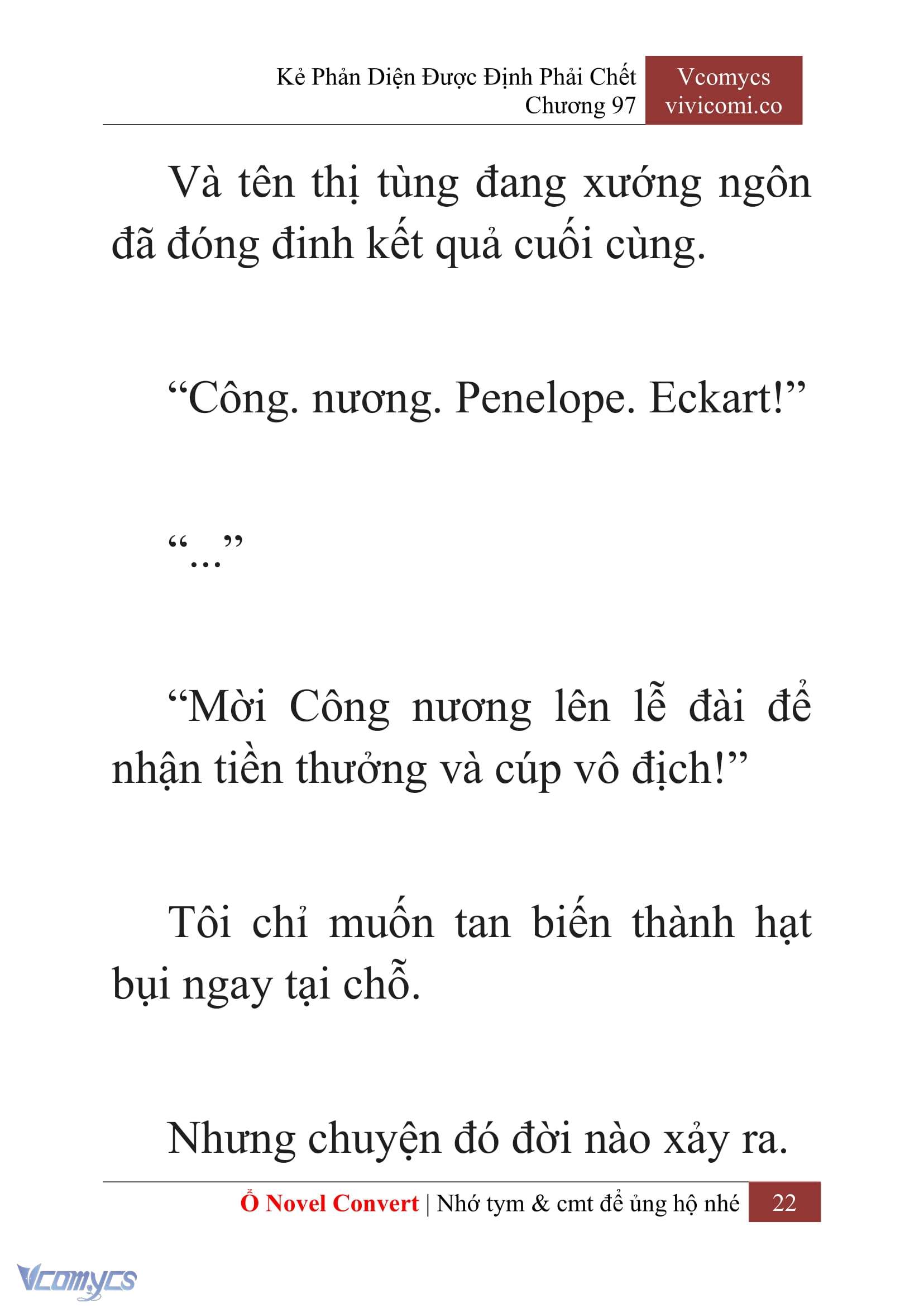[Novel] Kẻ Phản Diện Được Định Phải Chết Chap 97 - Next Chap 98