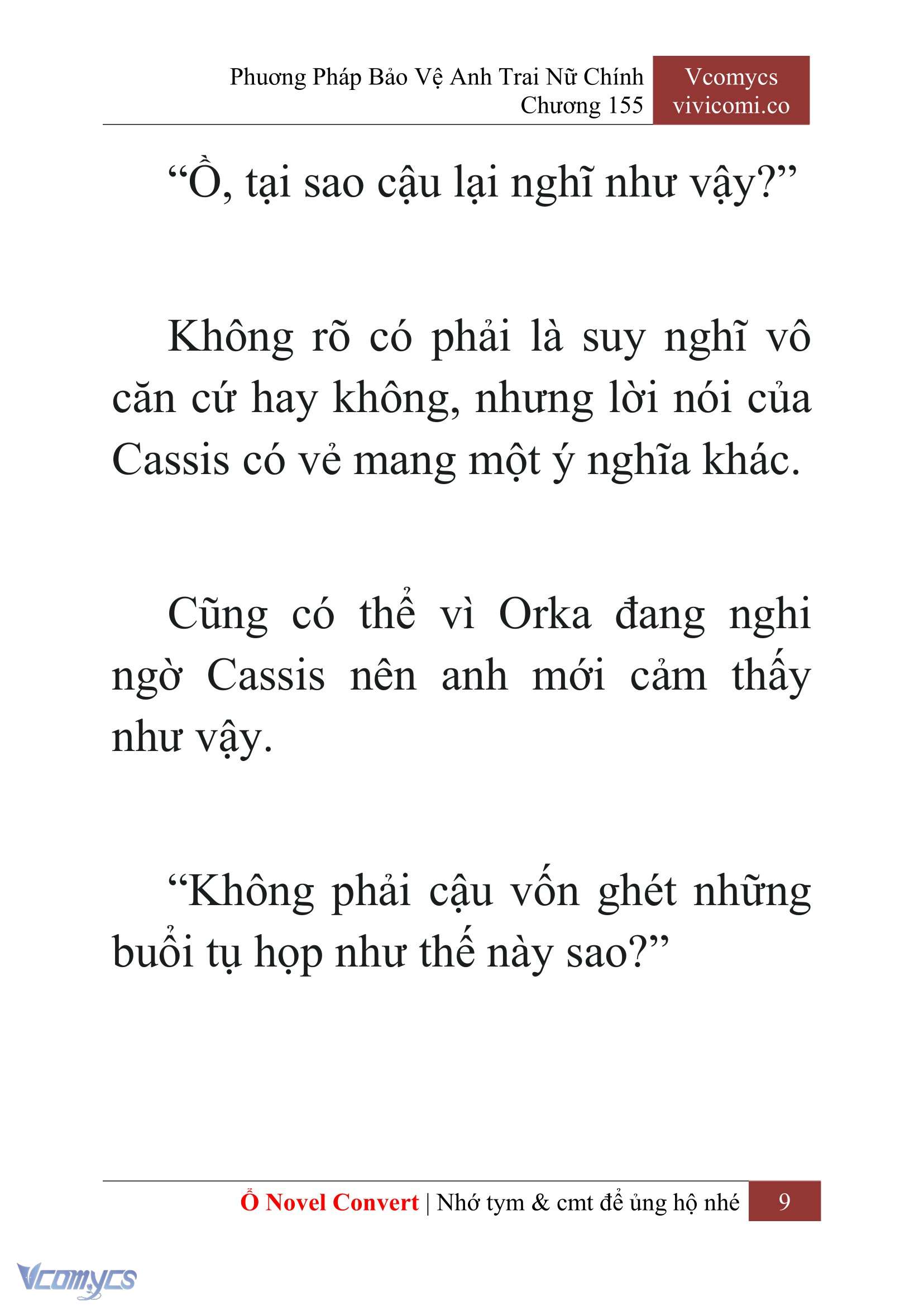 [Novel] Phương Pháp Bảo Vệ Anh Trai Nữ Chính Chap 155 - Trang 2