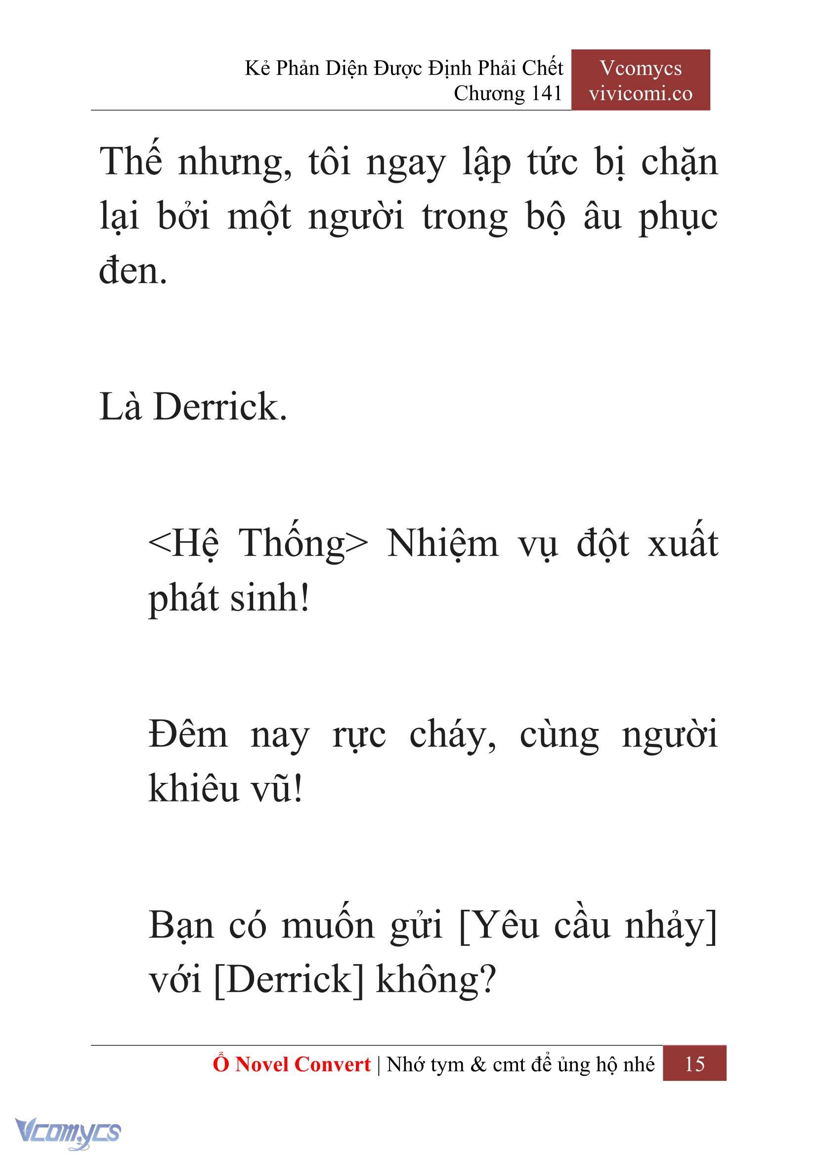 [Novel] Kẻ Phản Diện Được Định Phải Chết Chap 141 - Trang 2
