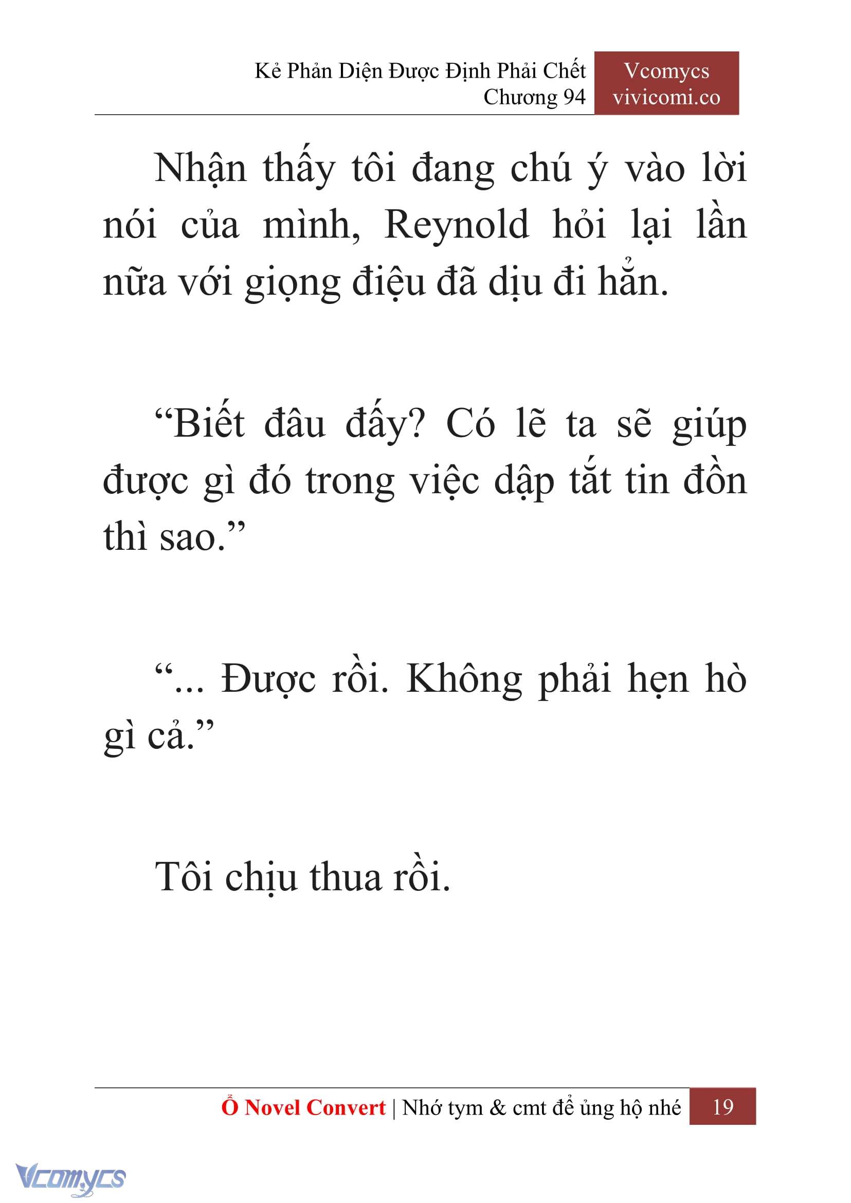 [Novel] Kẻ Phản Diện Được Định Phải Chết Chap 94 - Trang 2