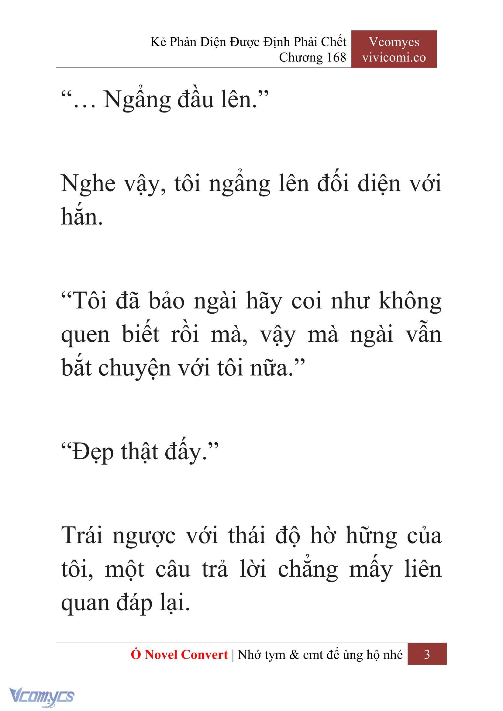 [Novel] Kẻ Phản Diện Được Định Phải Chết Chap 168 - Trang 2