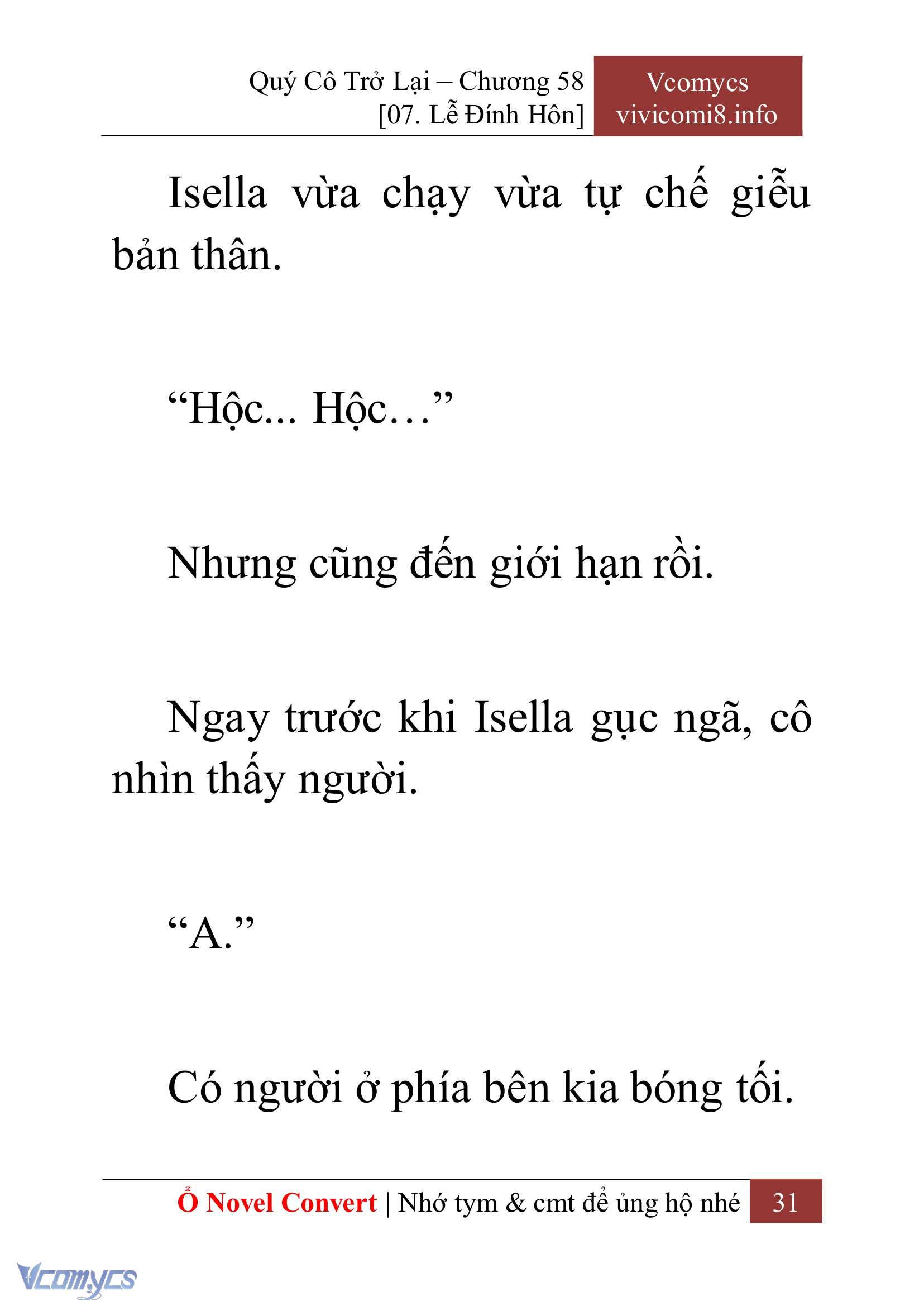 [Novel] Quý Cô Trở Lại Chap 58 - Trang 2