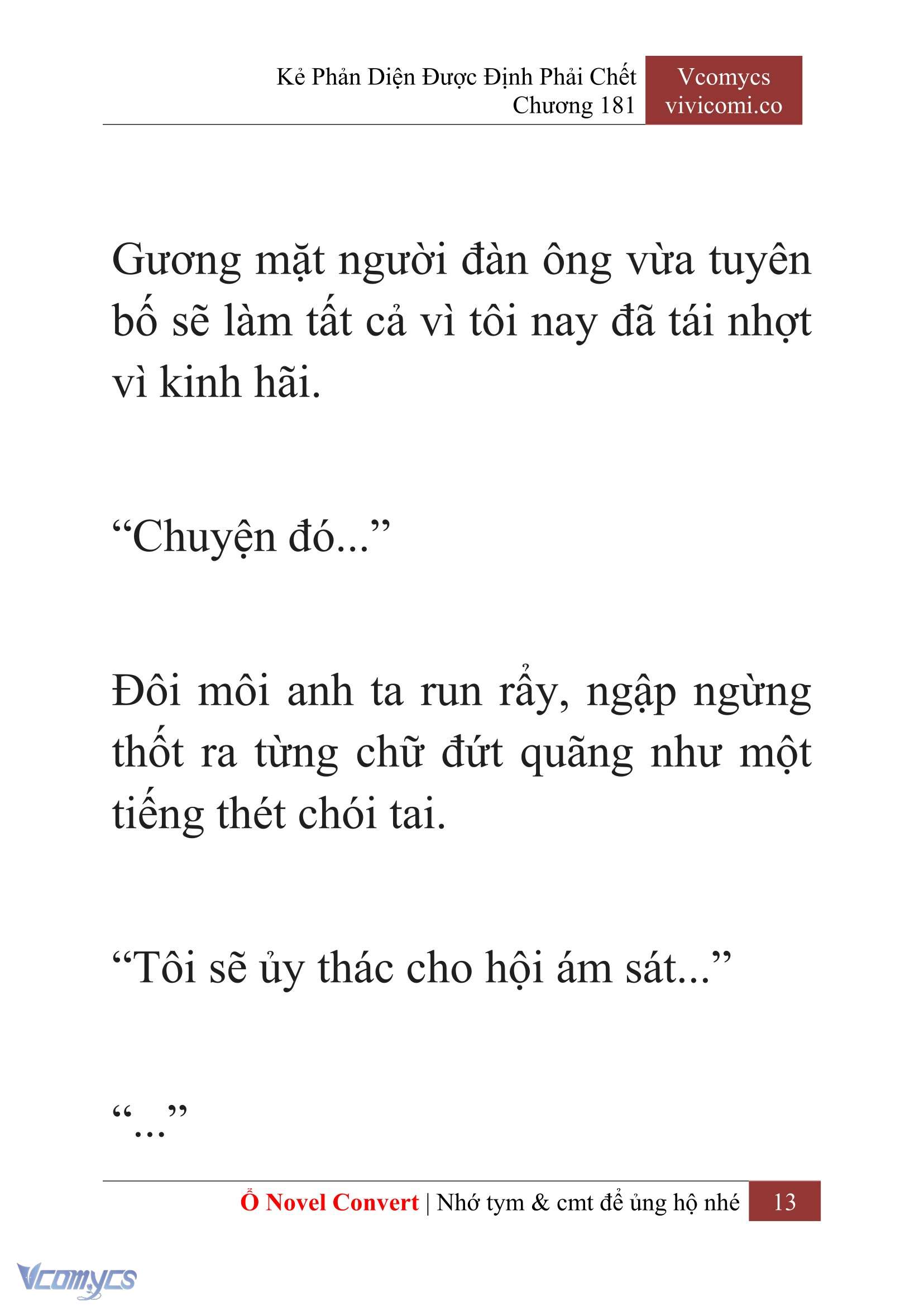 [Novel] Kẻ Phản Diện Được Định Phải Chết Chap 181 - Trang 2
