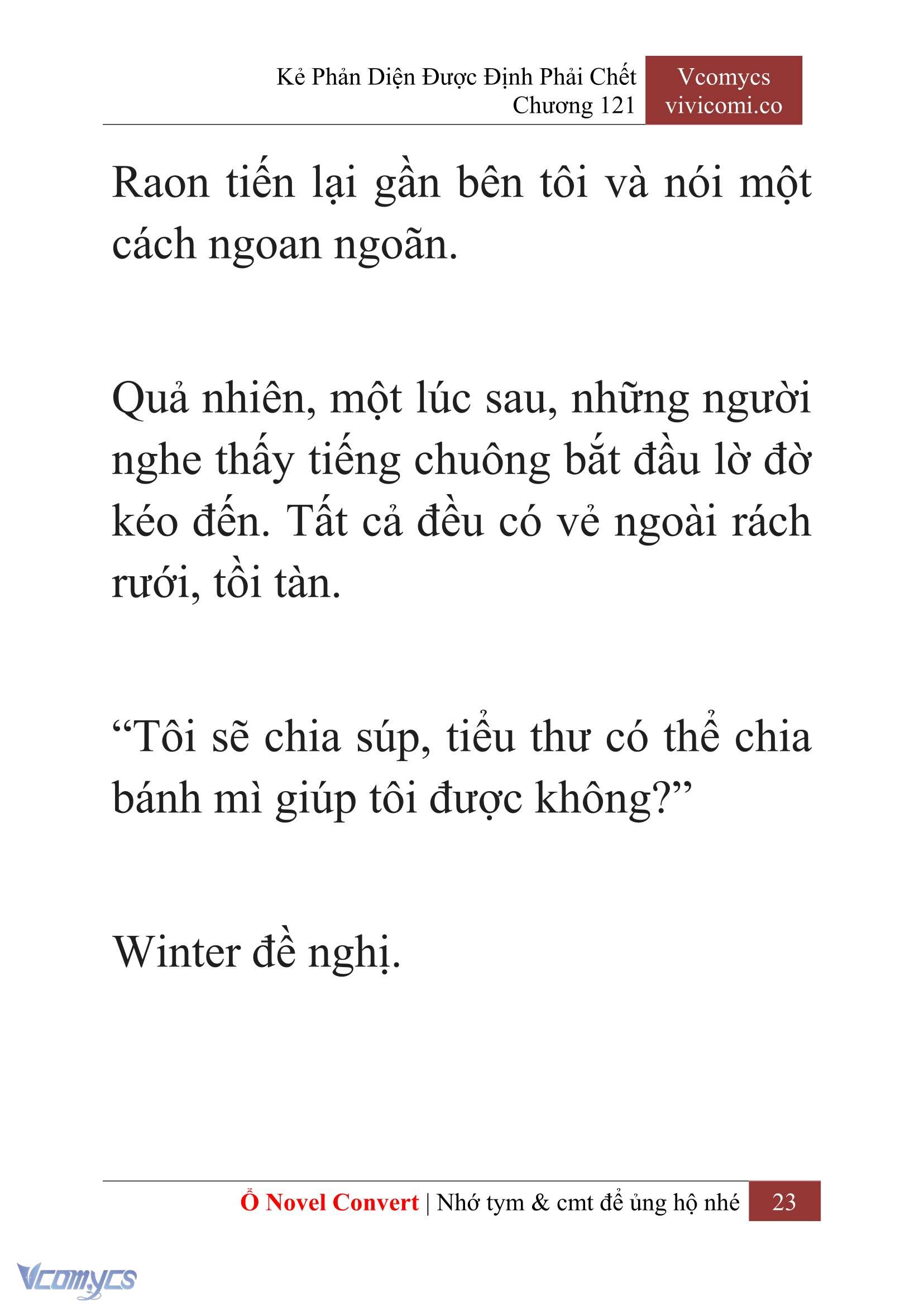 [Novel] Kẻ Phản Diện Được Định Phải Chết Chap 121 - Next Chap 122