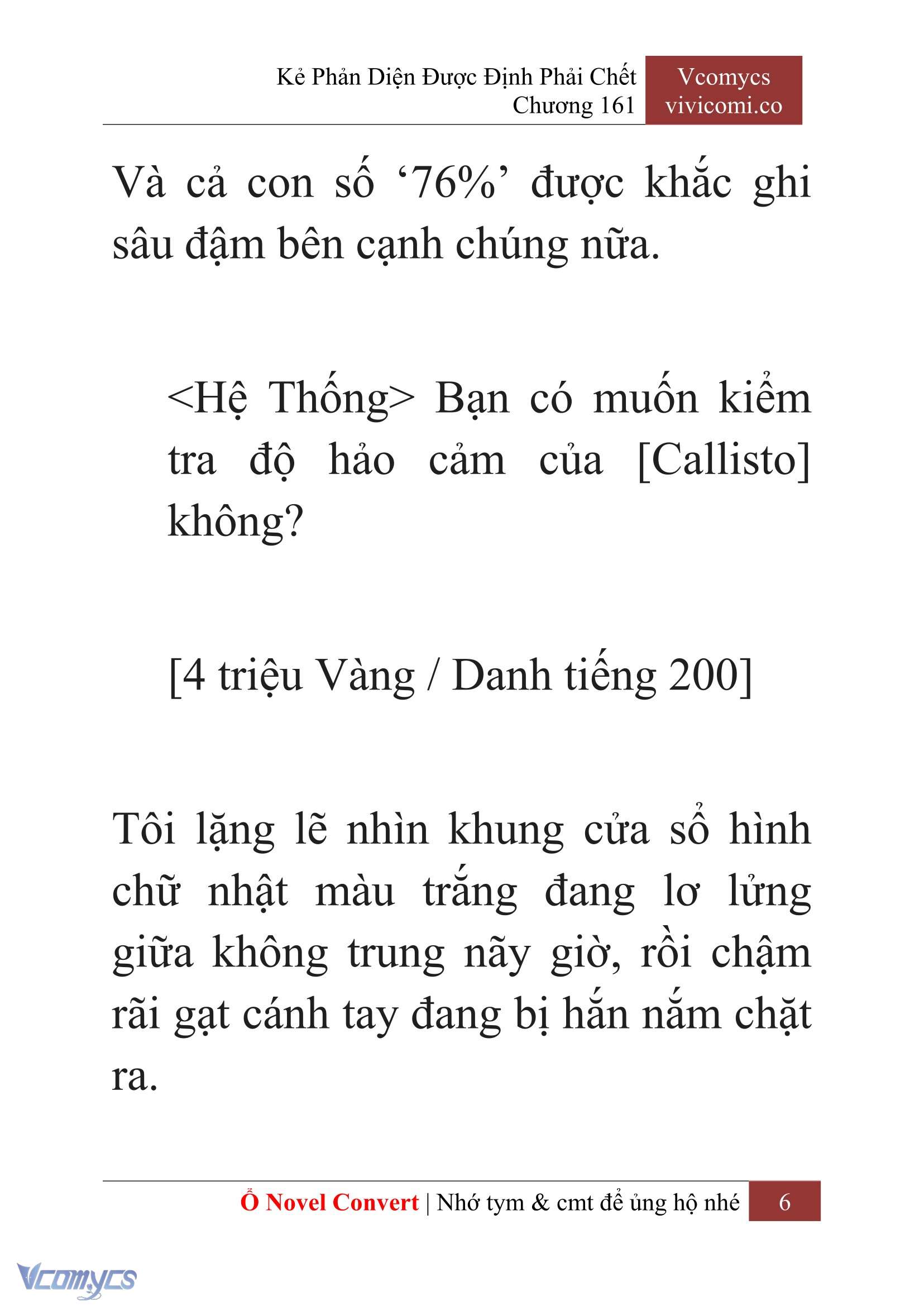 [Novel] Kẻ Phản Diện Được Định Phải Chết Chap 161 - Trang 2