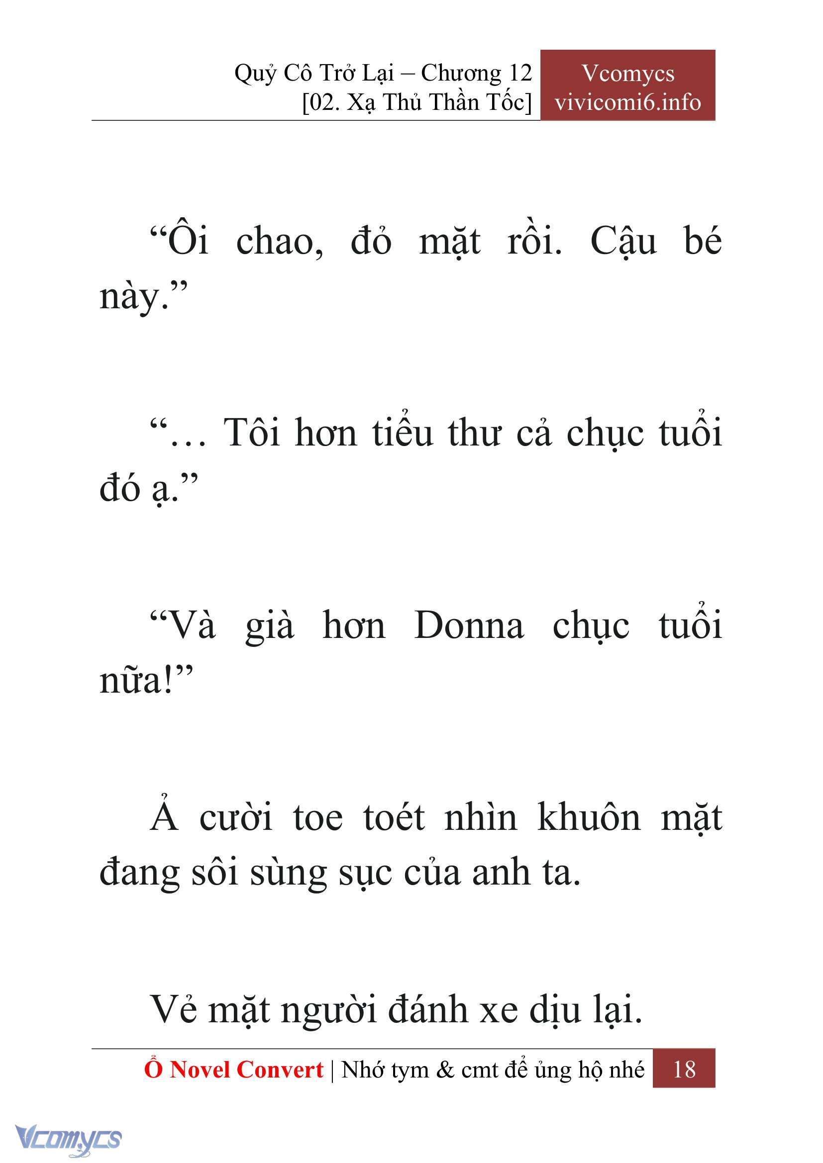 [Novel] Quý Cô Trở Lại Chap 12 - Trang 2