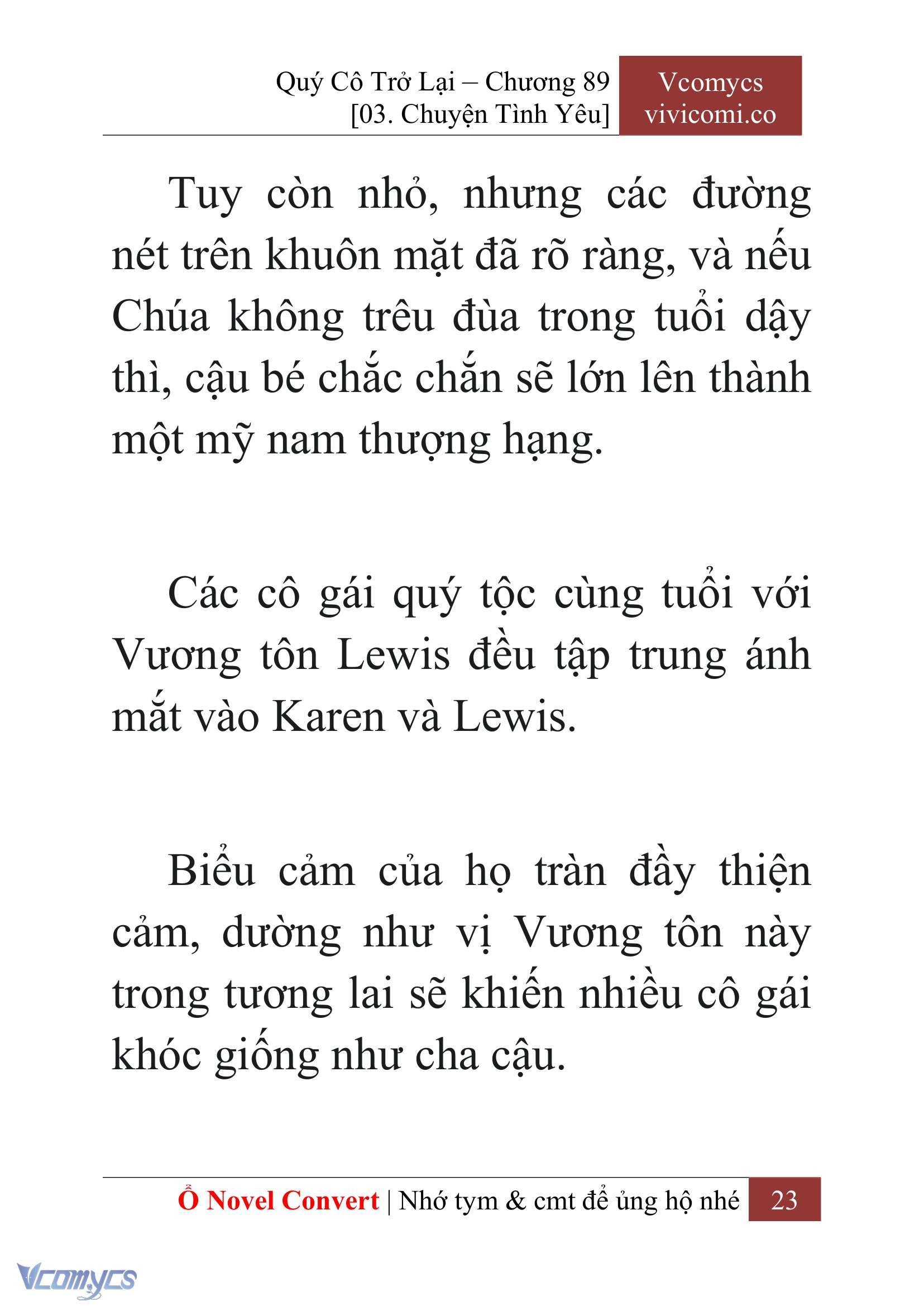 [Novel] Quý Cô Trở Lại Chap 89 - Trang 2