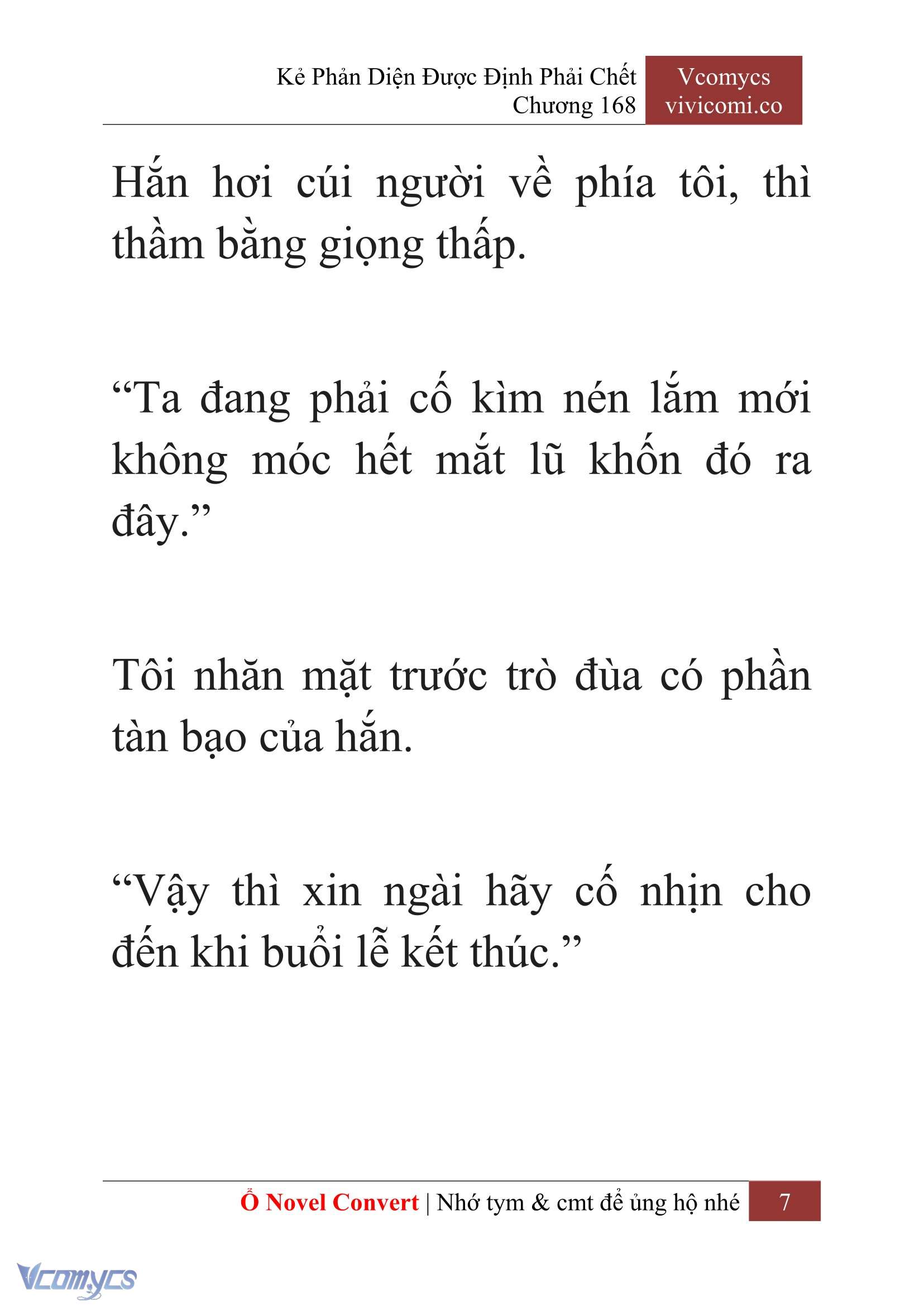 [Novel] Kẻ Phản Diện Được Định Phải Chết Chap 168 - Trang 2