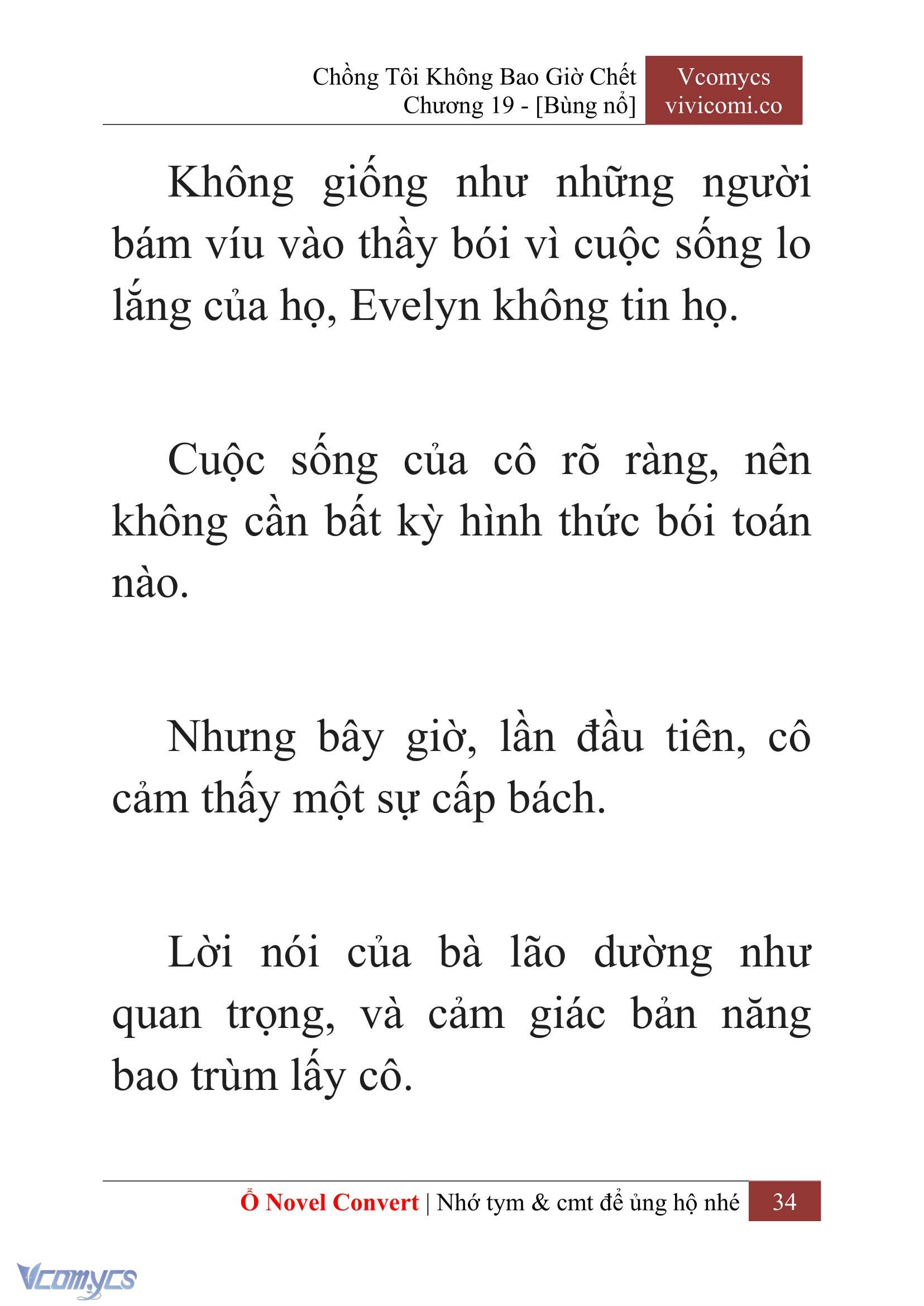 [Novel] Chồng Tôi Không Bao Giờ Chết Chap 19 - Trang 2