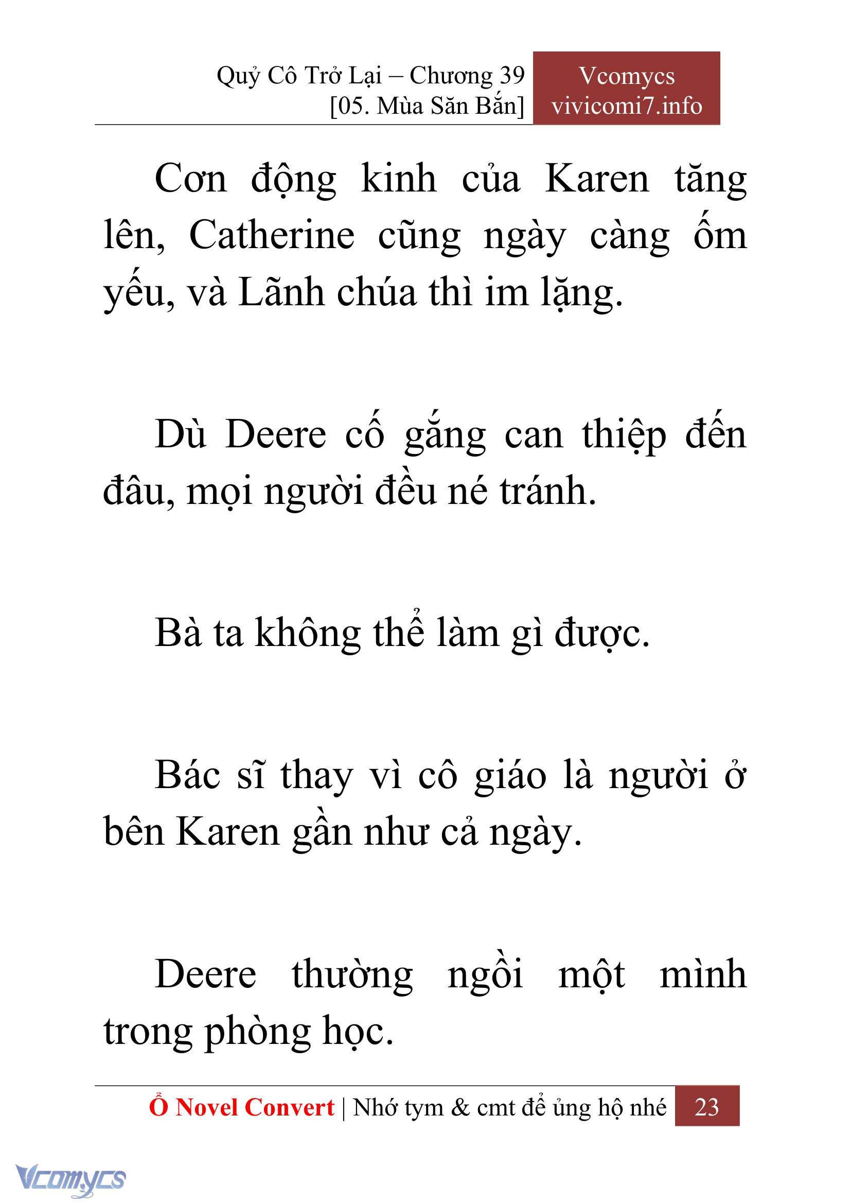 [Novel] Quý Cô Trở Lại Chap 39 - Trang 2