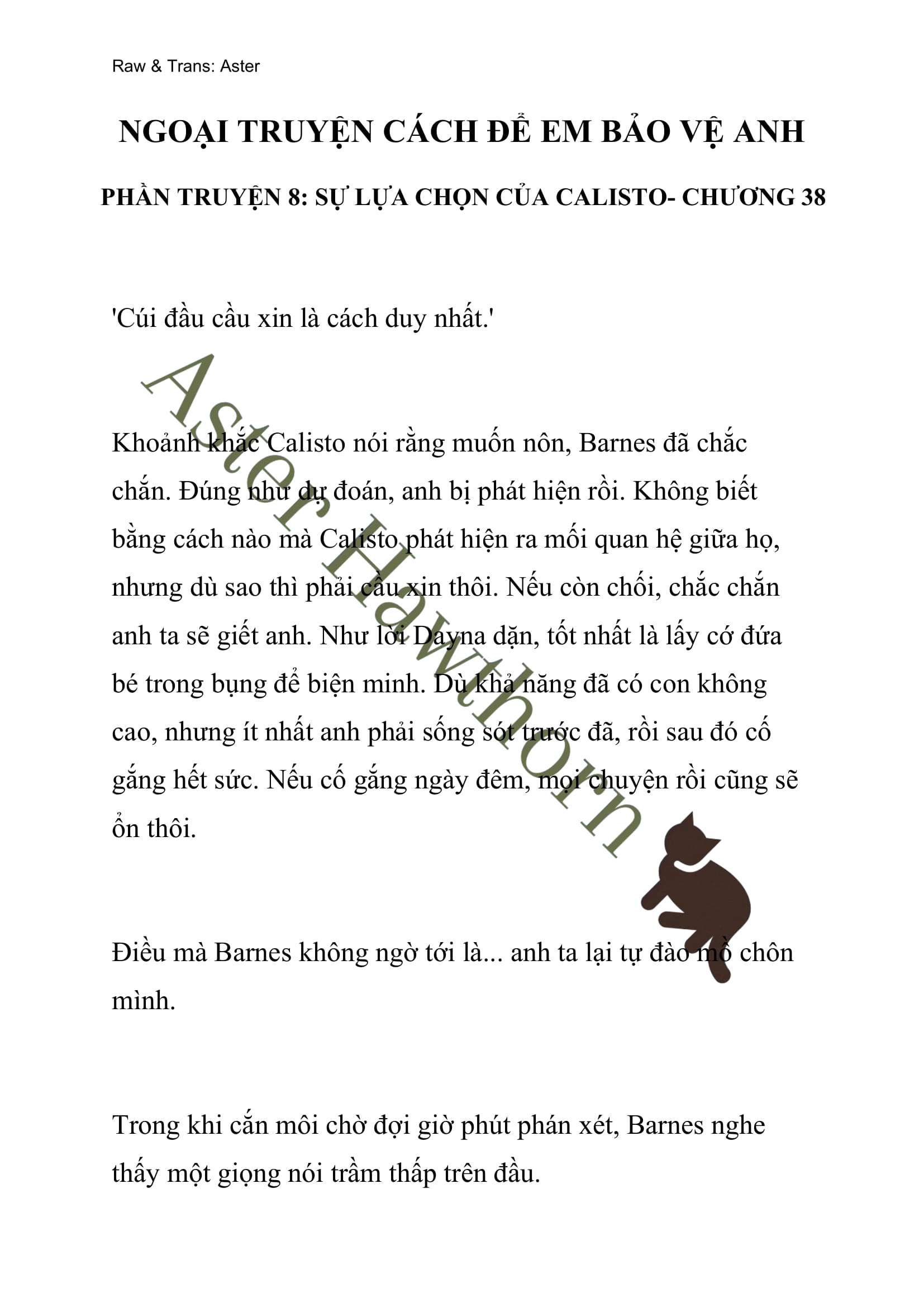 [NOVEL] Ngoại Truyện Cách Để Em Bảo Vệ Anh Chap 39 - Trang 2