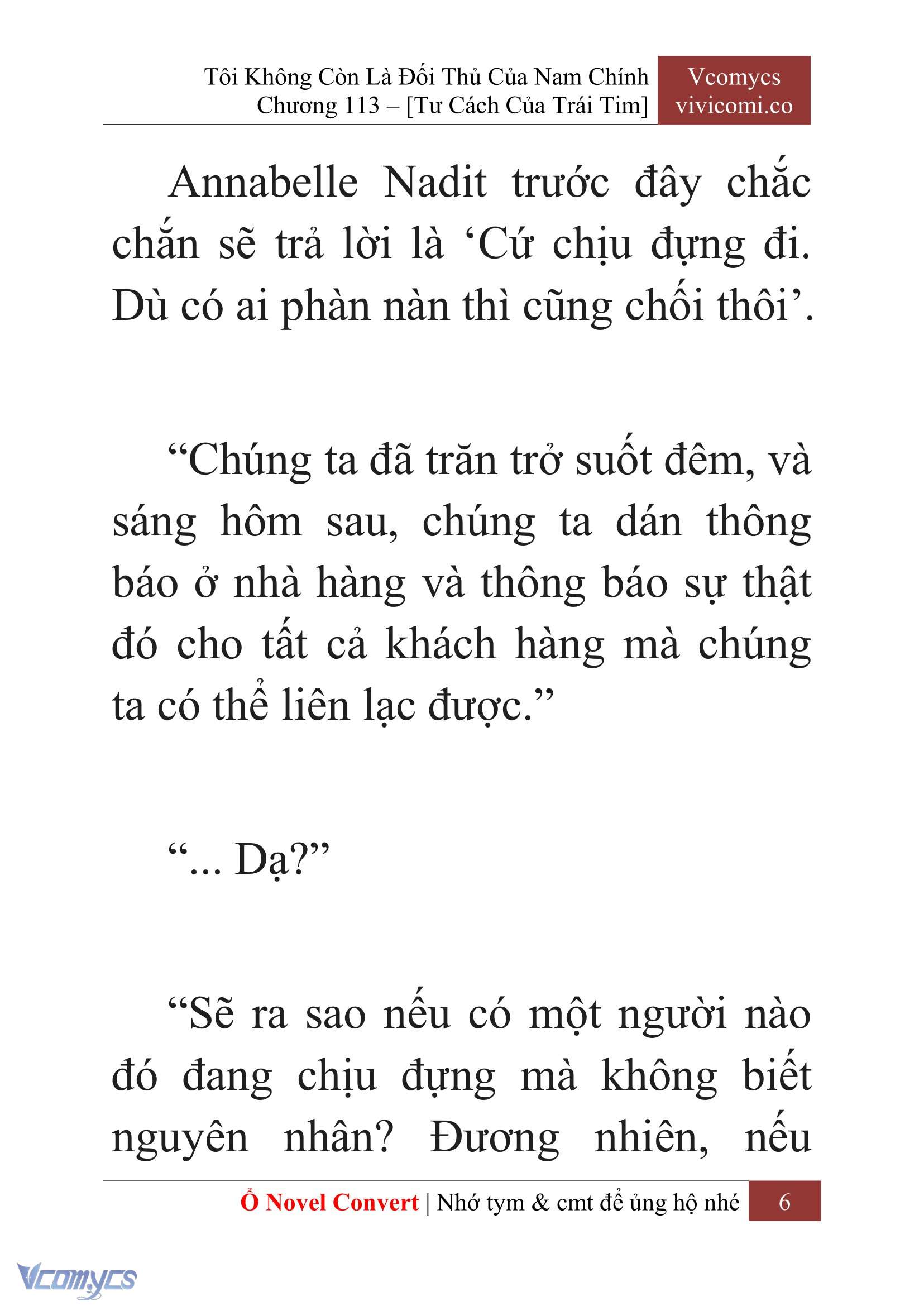 [Novel] Tôi Không Còn Là Đối Thủ Của Nam Chính Chap 113 - Trang 2