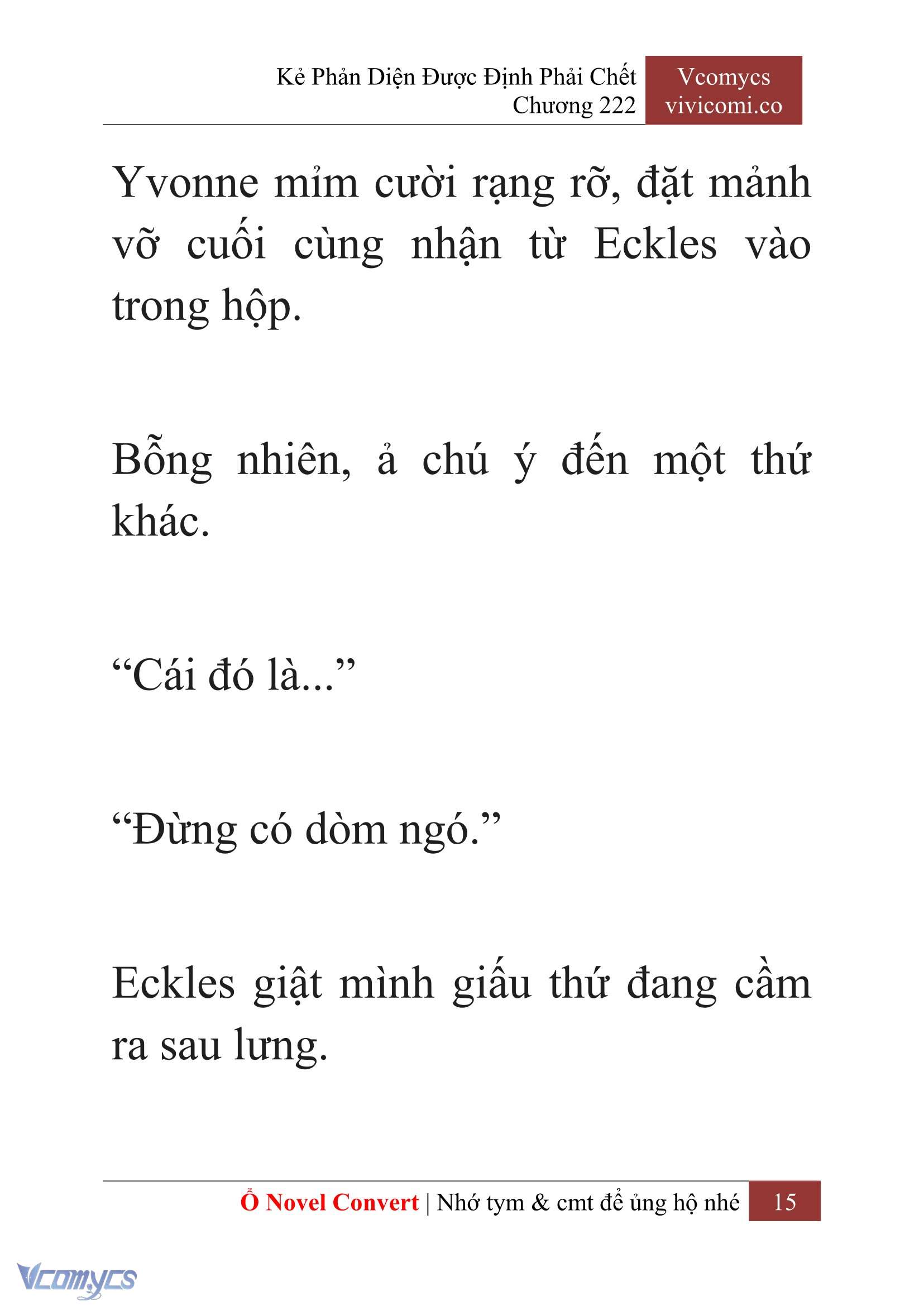 [Novel] Kẻ Phản Diện Được Định Phải Chết Chap 222 - Trang 2