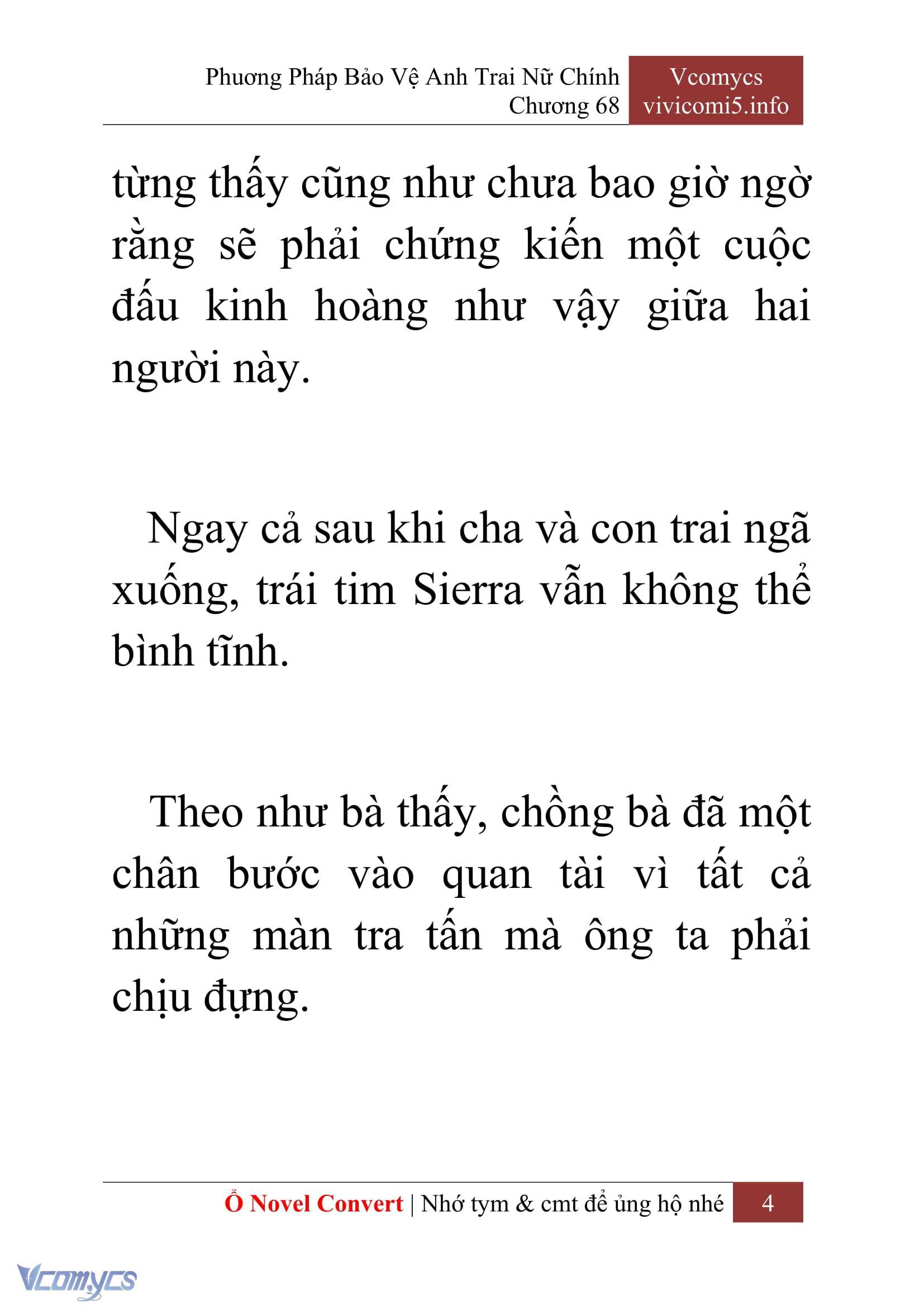 [Novel] Phương Pháp Bảo Vệ Anh Trai Nữ Chính Chap 68 - Trang 2