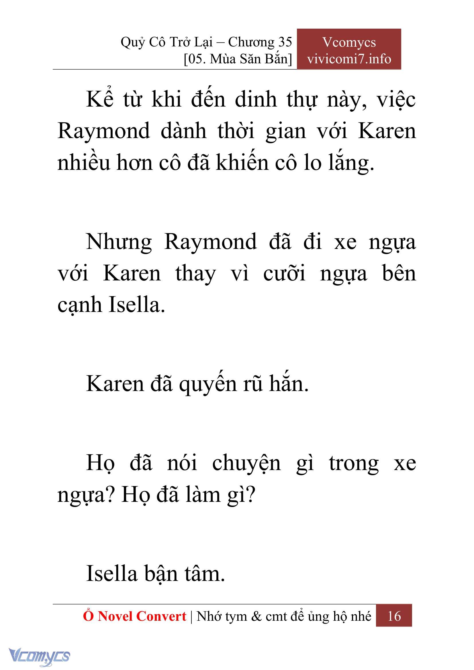 [Novel] Quý Cô Trở Lại Chap 35 - Trang 2