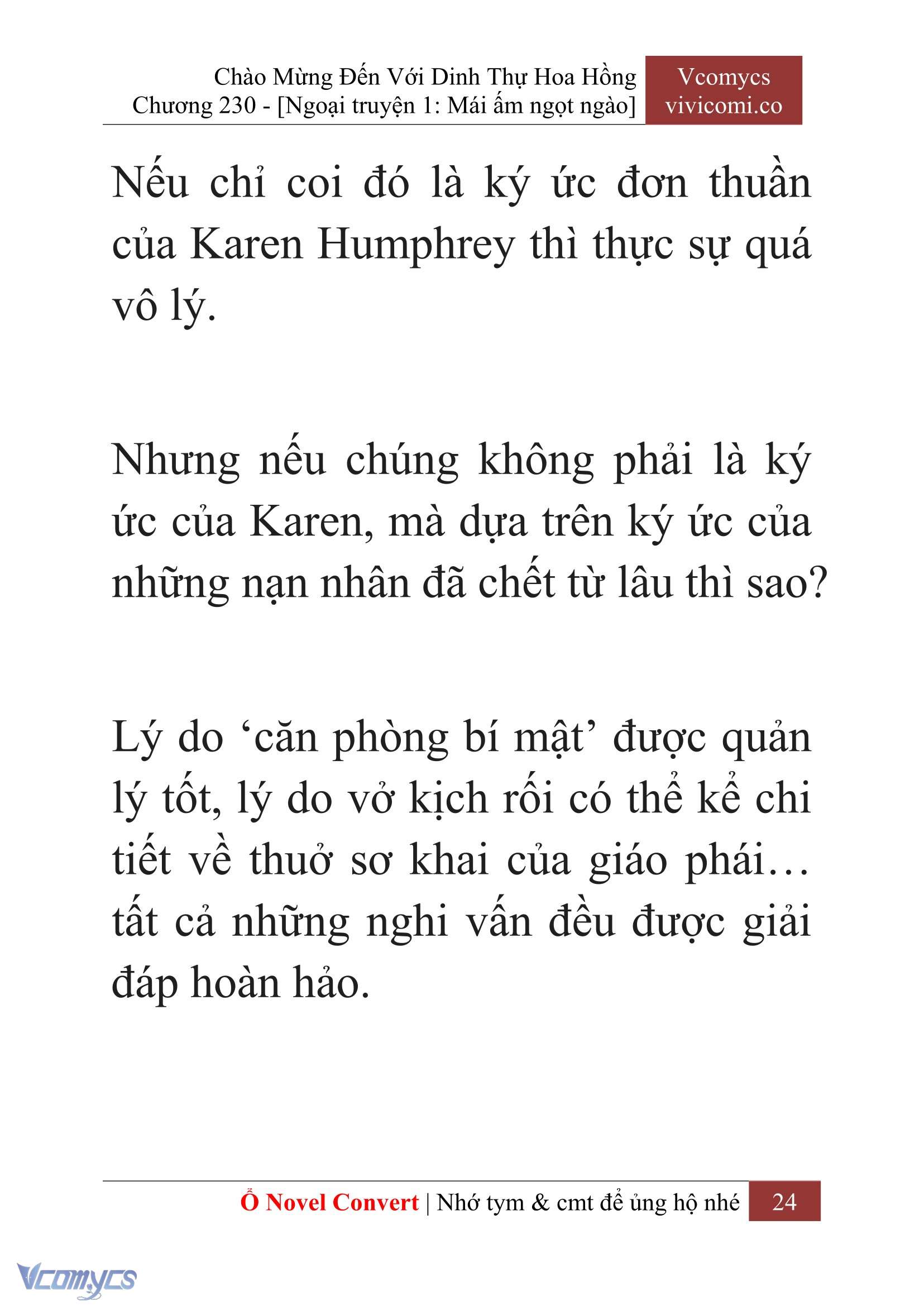 [Novel] Chào Mừng Đến Với Dinh Thự Hoa Hồng Chap 230 - Trang 2