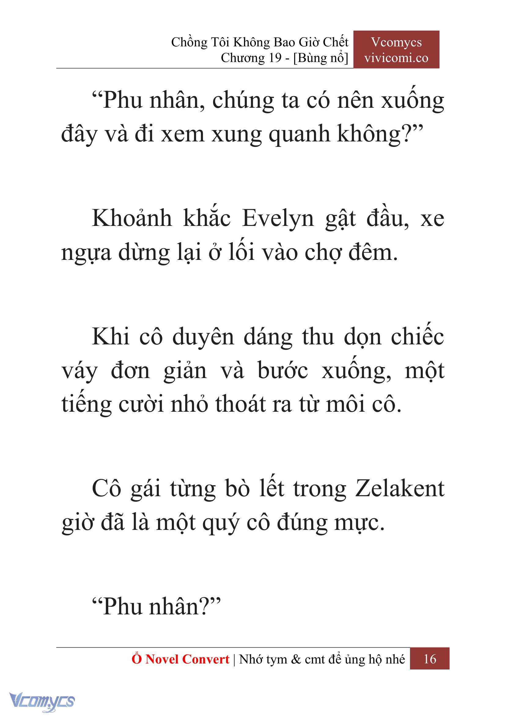 [Novel] Chồng Tôi Không Bao Giờ Chết Chap 19 - Trang 2