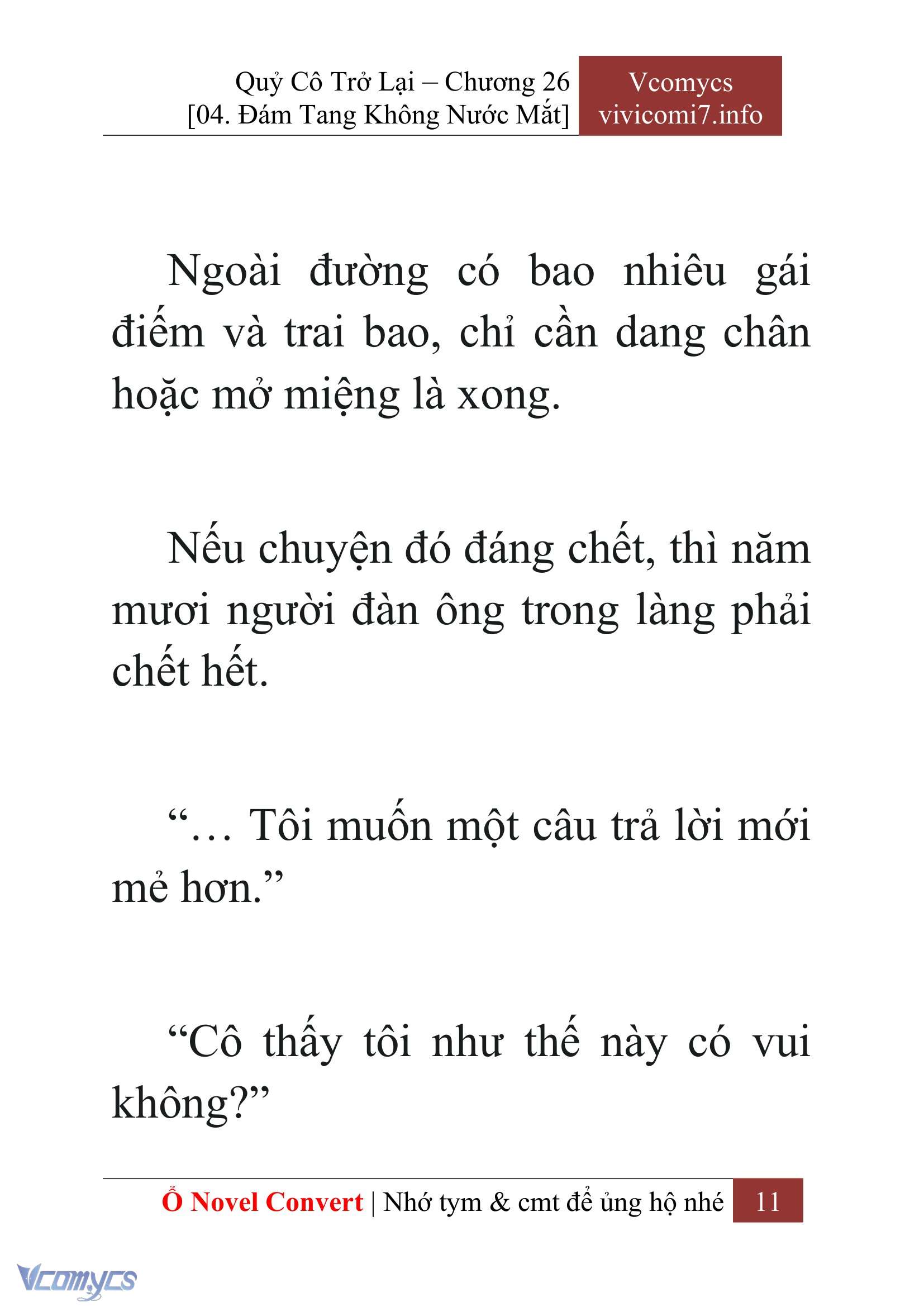[Novel] Quý Cô Trở Lại Chap 26 - Trang 2